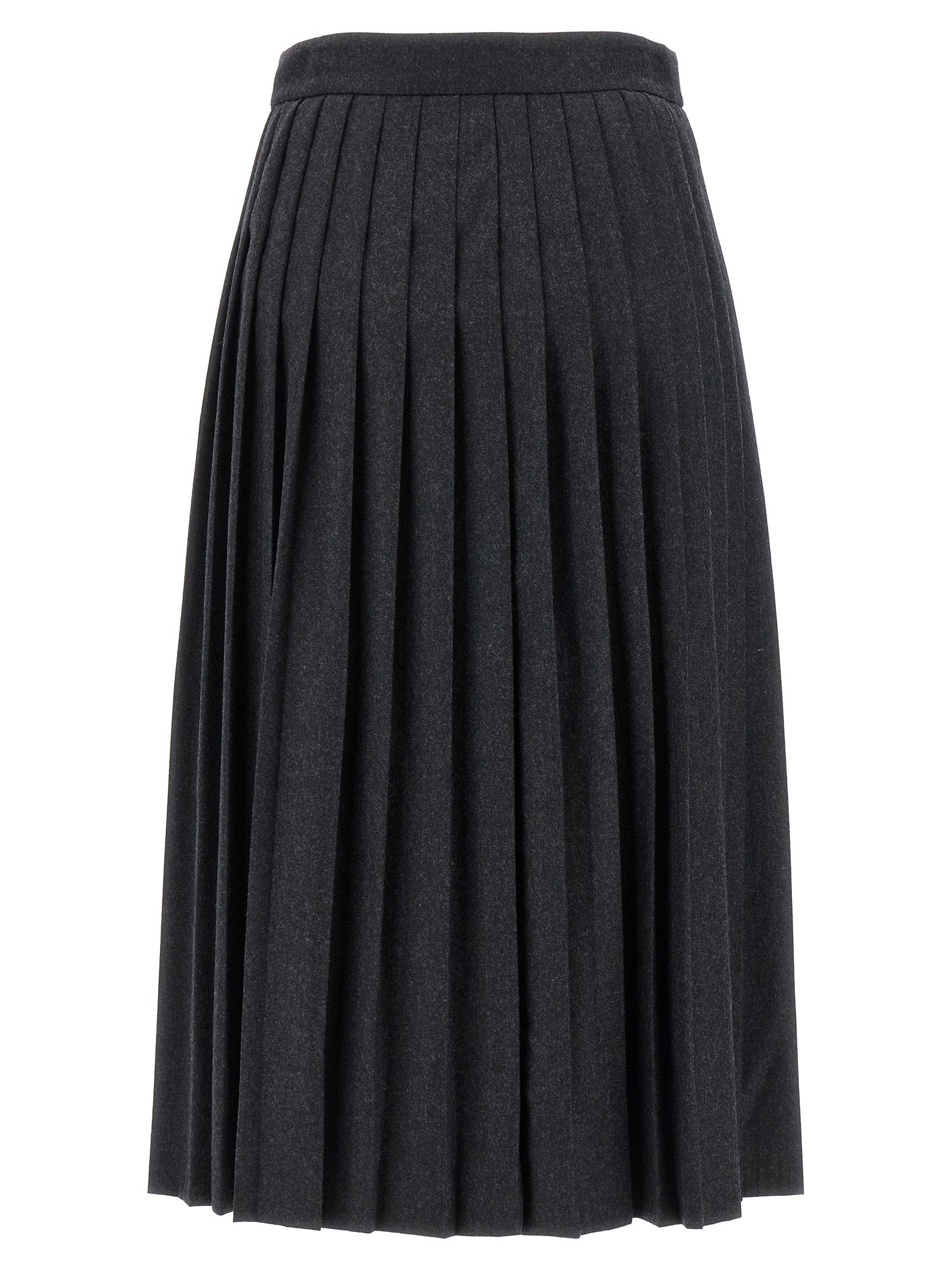 Virgin Wool Midi Women's Skirt - Prada - Modalova