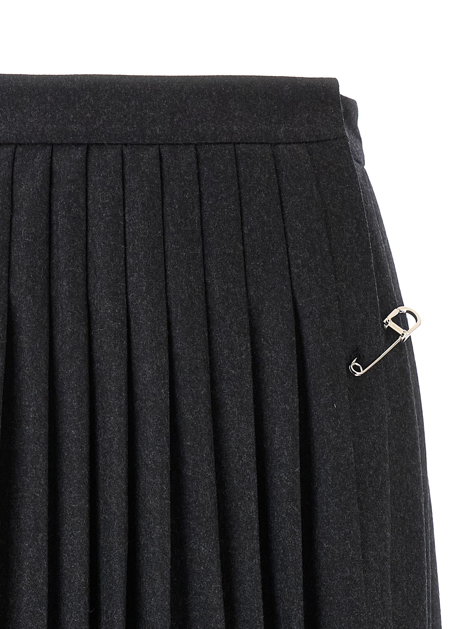 Virgin Wool Midi Women's Skirt - Prada - Modalova