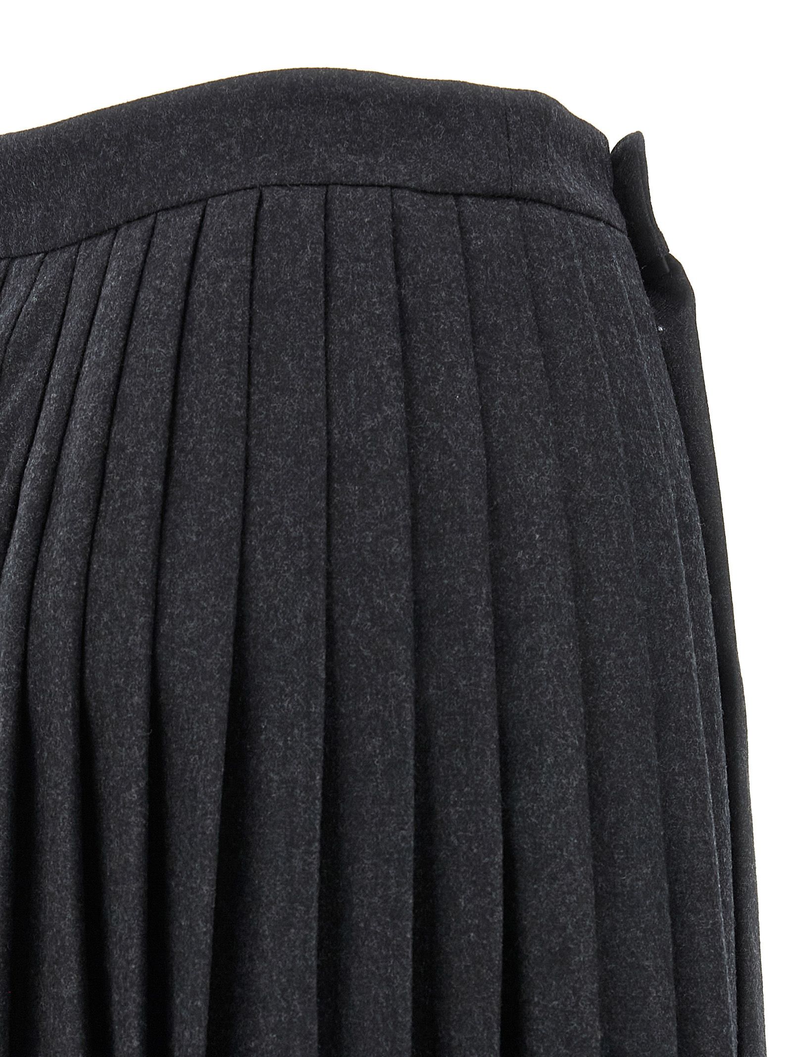 Virgin Wool Midi Women's Skirt - Prada - Modalova