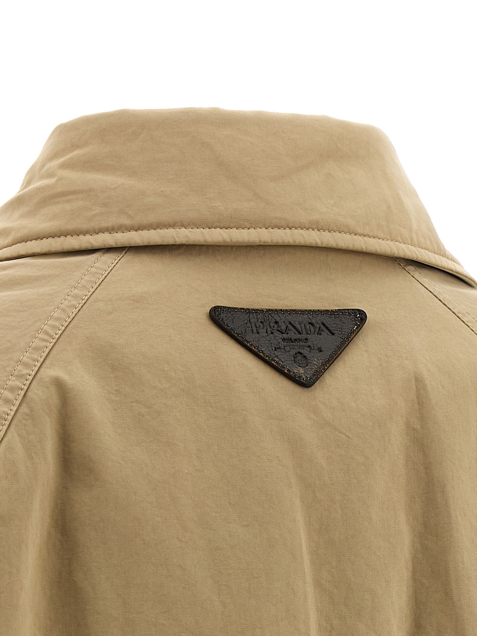 Cotton Full-Length Women's Jacket - Prada - Modalova