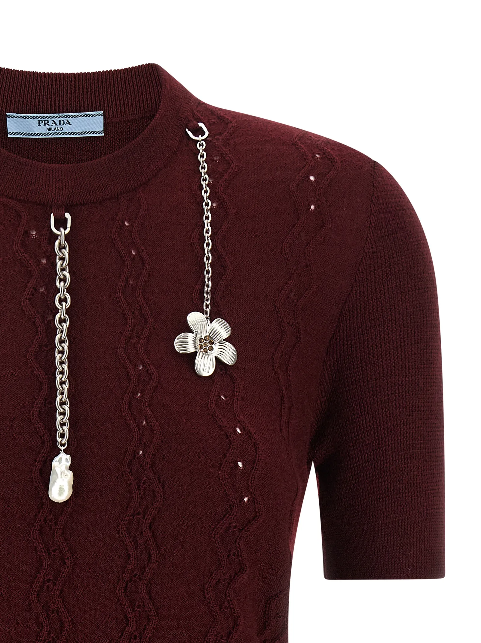 Virgin Wool Women's Cardigan - Prada - Modalova