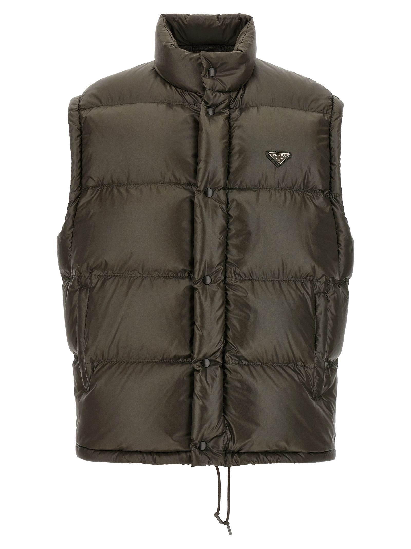 Recycled Polyamide Full-Length Men's Jacket - Prada - Modalova