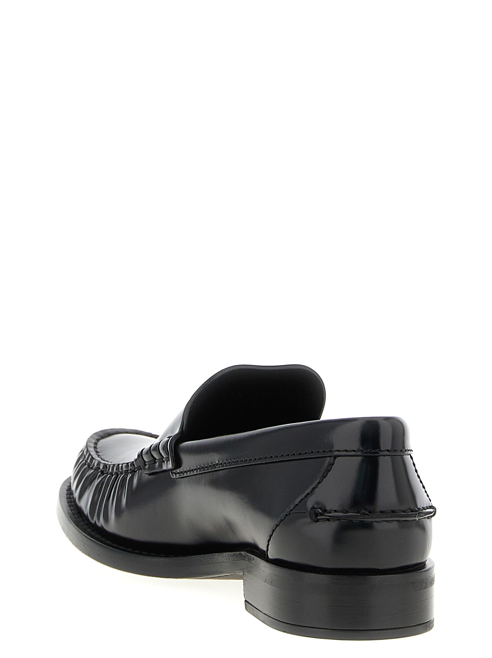 Calfskin Slip-On Women's Loafers - Prada - Modalova