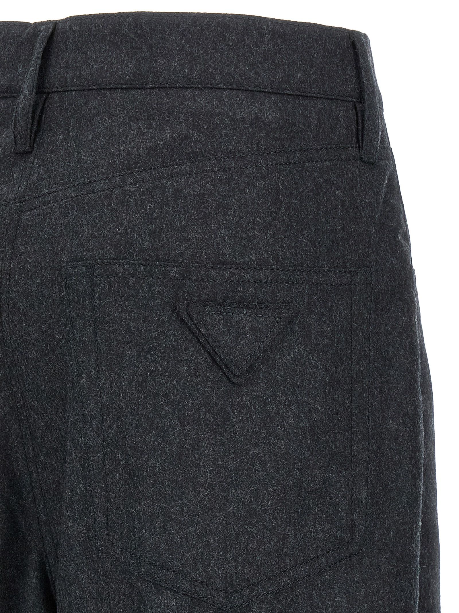 Virgin Wool Casual Women's Pants - Prada - Modalova