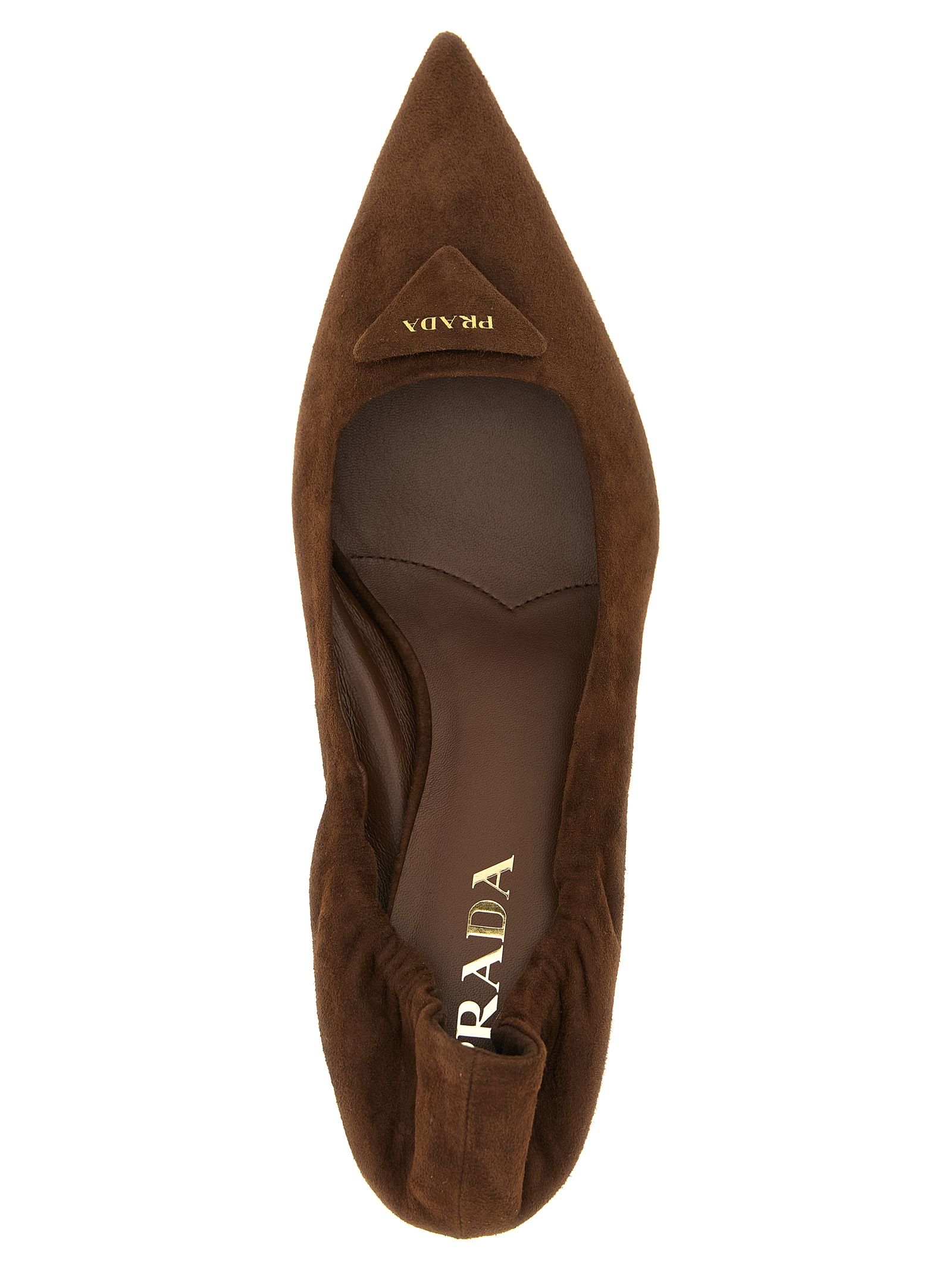 Lamb Leather Mid Heel Women's Pumps - Prada - Modalova