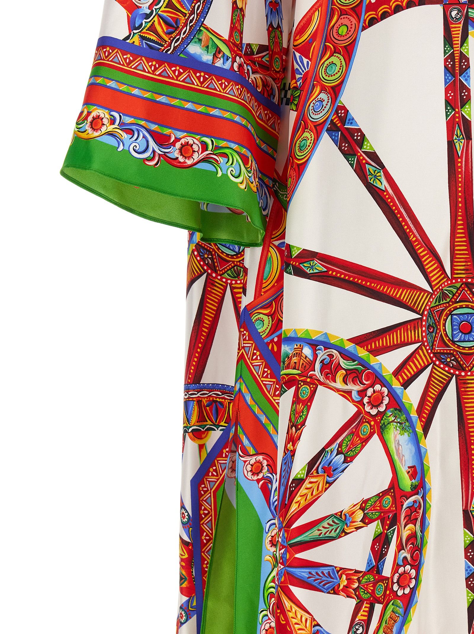 Silk Long Women's Dress - Dolce & Gabbana - Modalova
