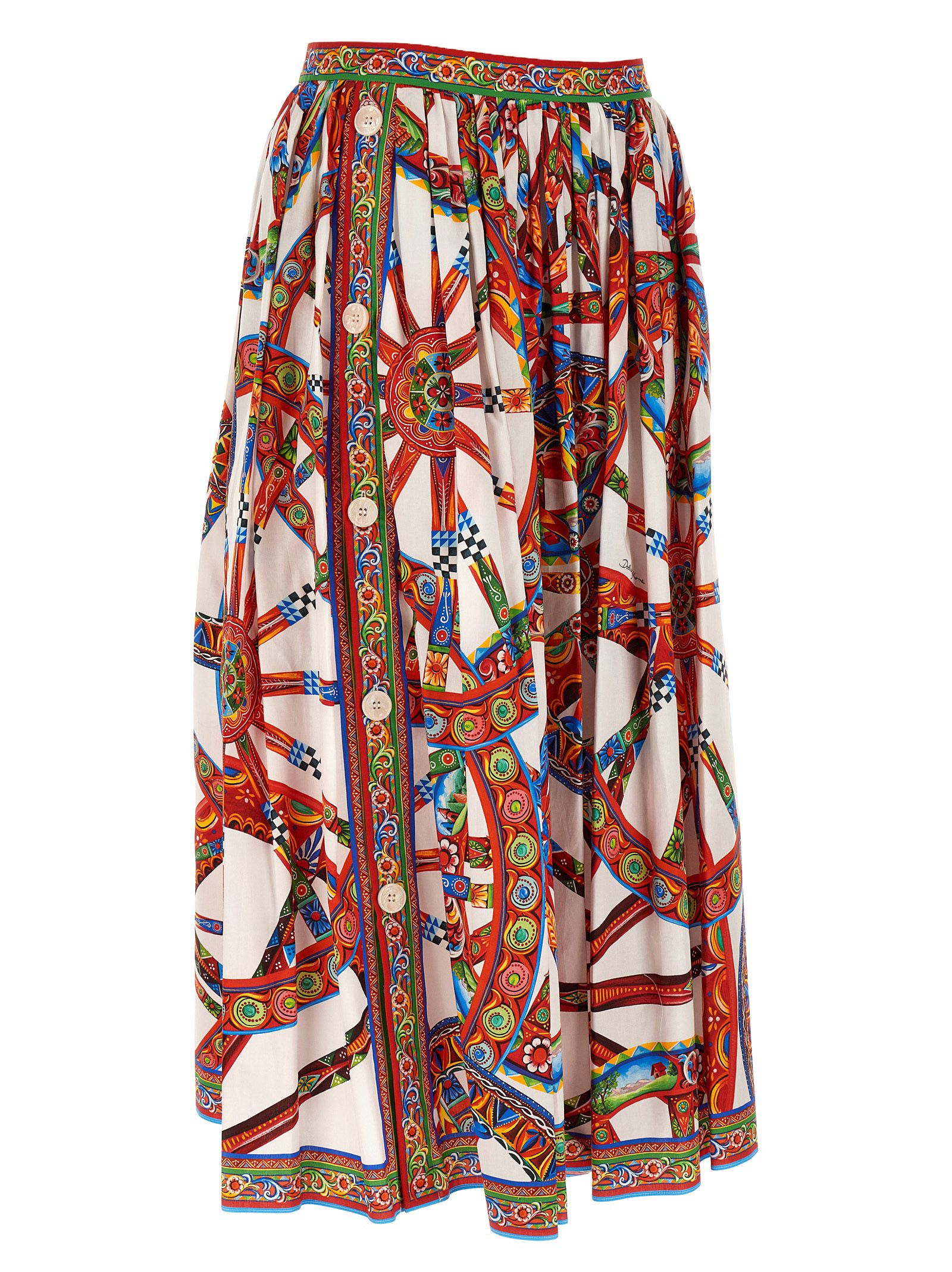 Cotton Midi Women's Skirt - Dolce & Gabbana - Modalova