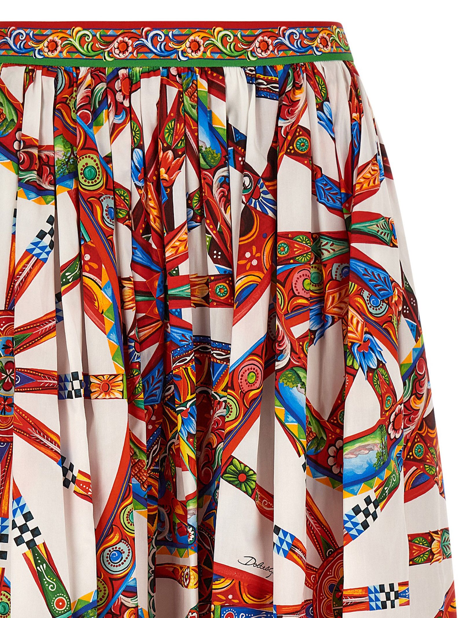 Cotton Midi Women's Skirt - Dolce & Gabbana - Modalova