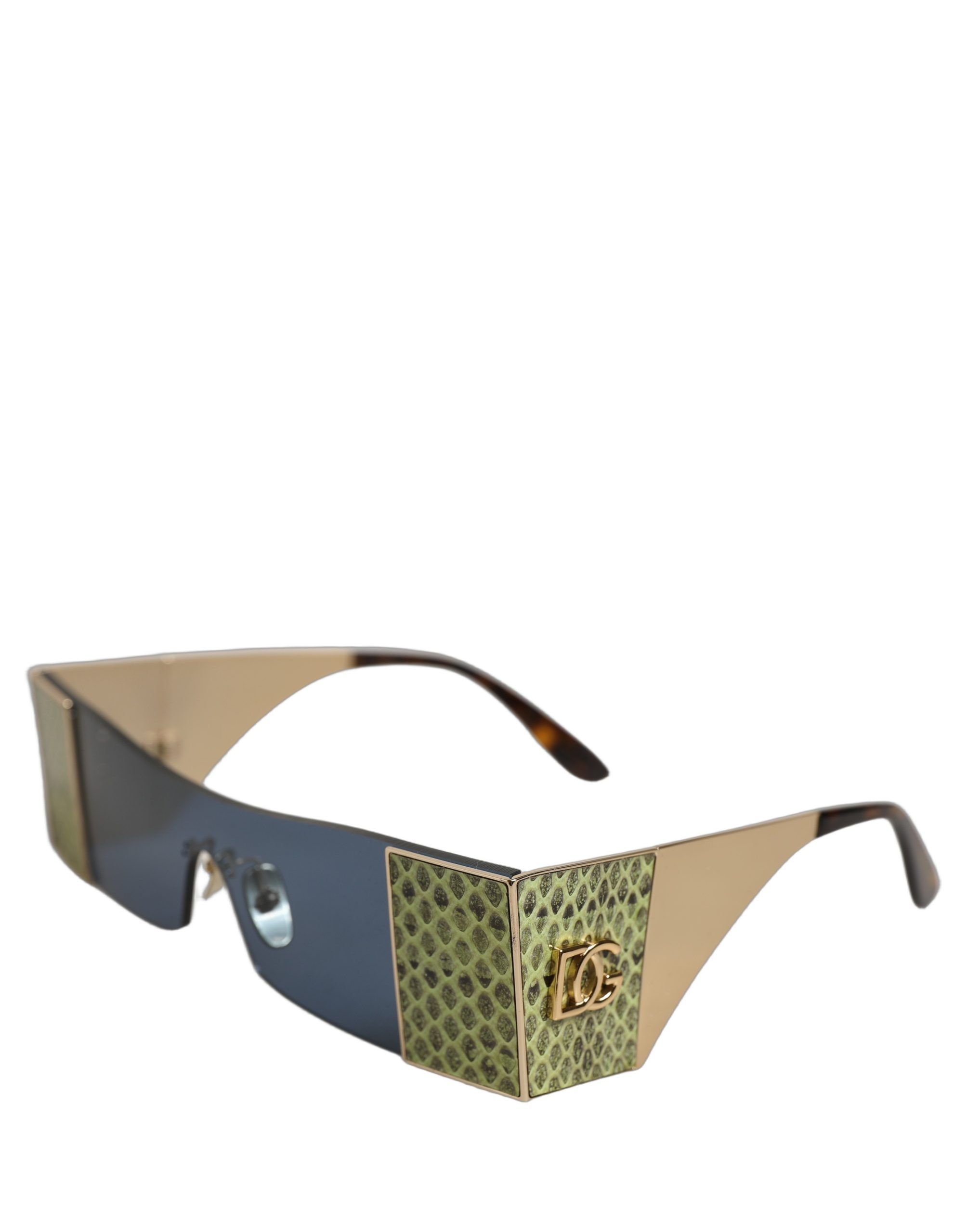 Metal DG2263 Rectangle Snakeskin Frame Women's Sunglasses - Dolce & Gabbana - Modalova