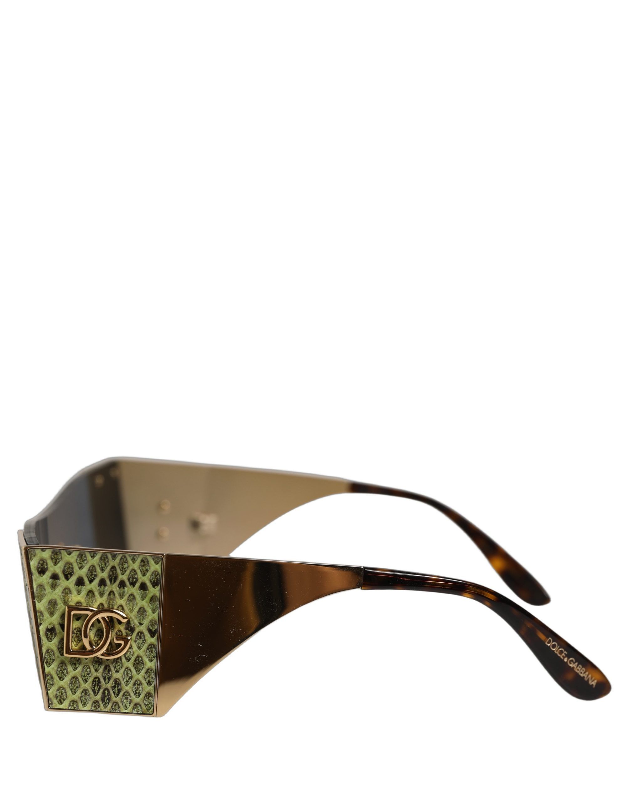 Metal DG2263 Rectangle Snakeskin Frame Women's Sunglasses - Dolce & Gabbana - Modalova