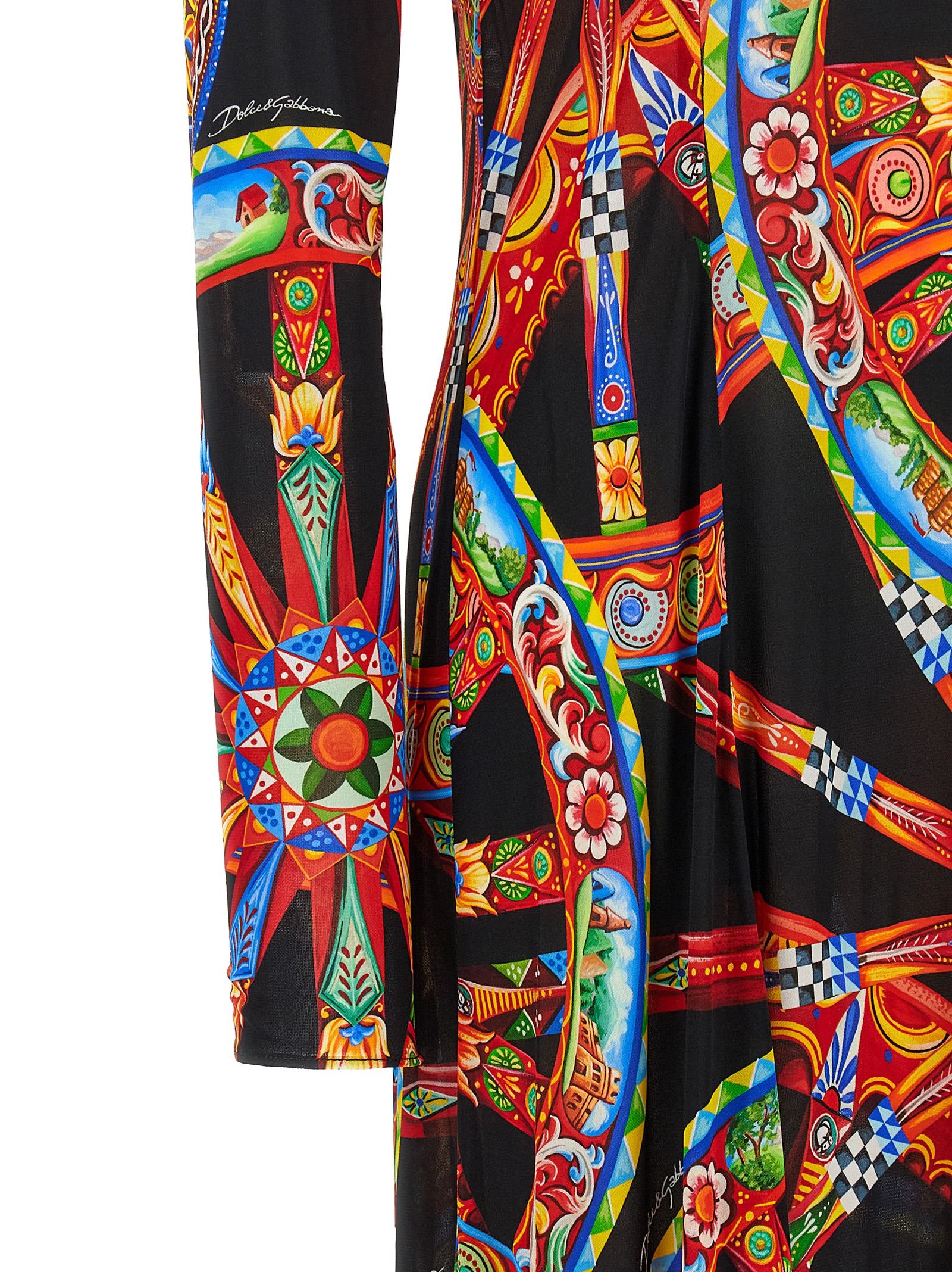 Viscose Long Women's Dress - Dolce & Gabbana - Modalova