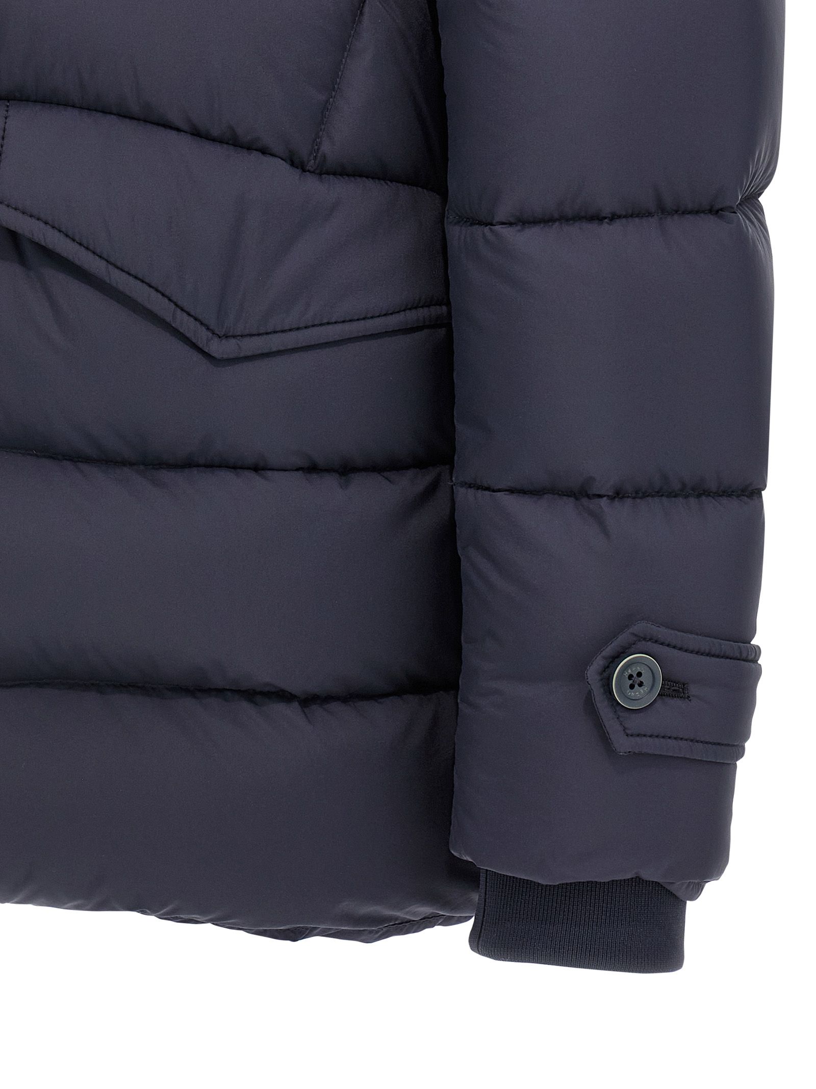 Polyamide Full-Length Men's Jacket - Herno - Modalova