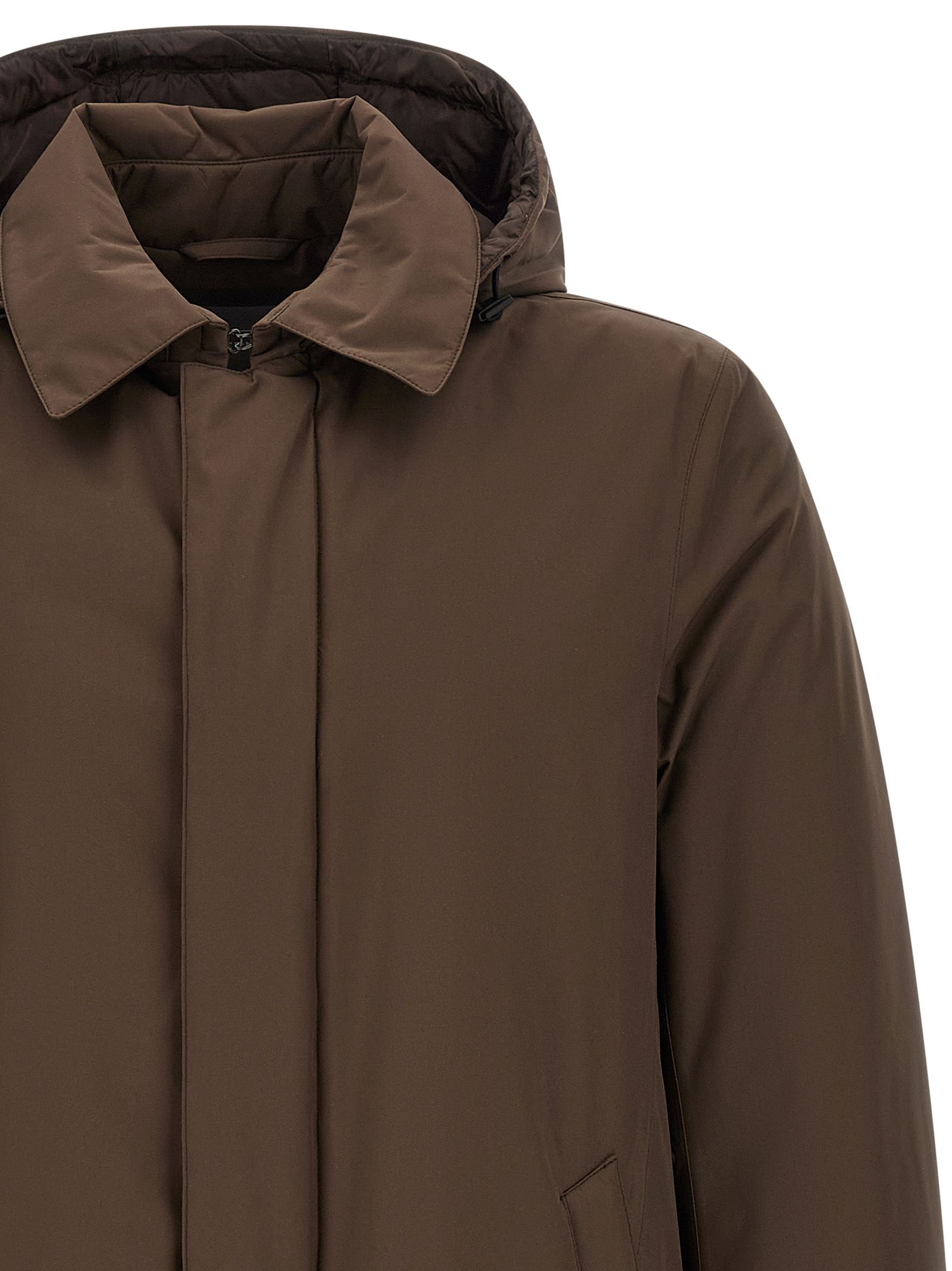 Herno Brown Polyester Men's Parka - Herno - Modalova