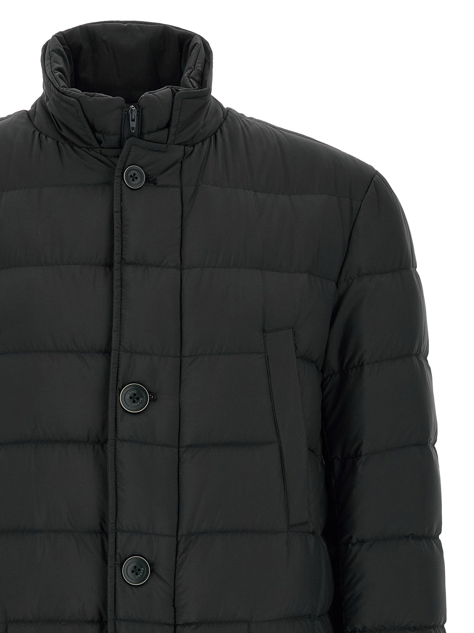 Polyamide Full-Length Men's Jacket - Herno - Modalova