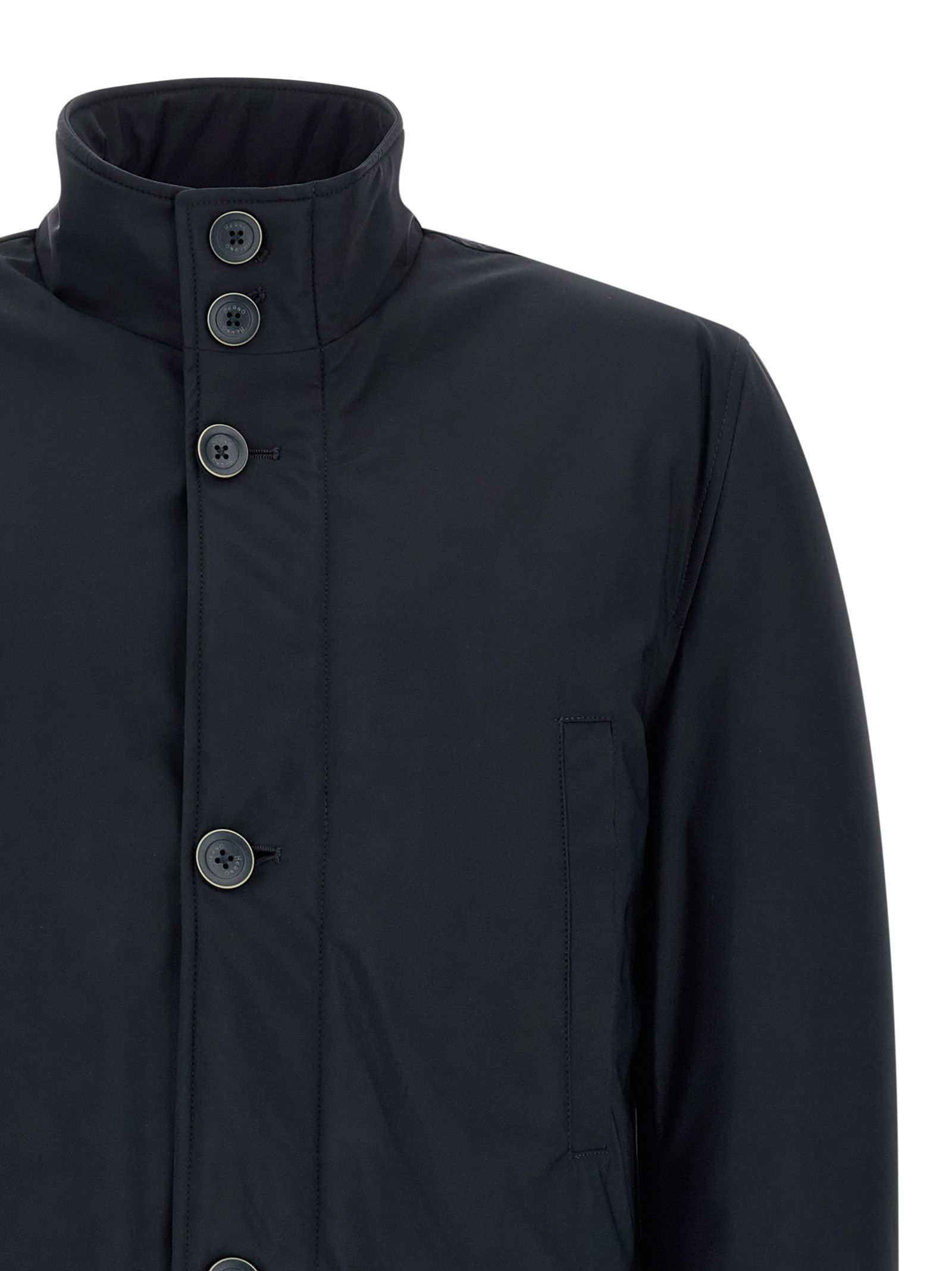 Polyamide Full-Length Men's Jacket - Herno - Modalova