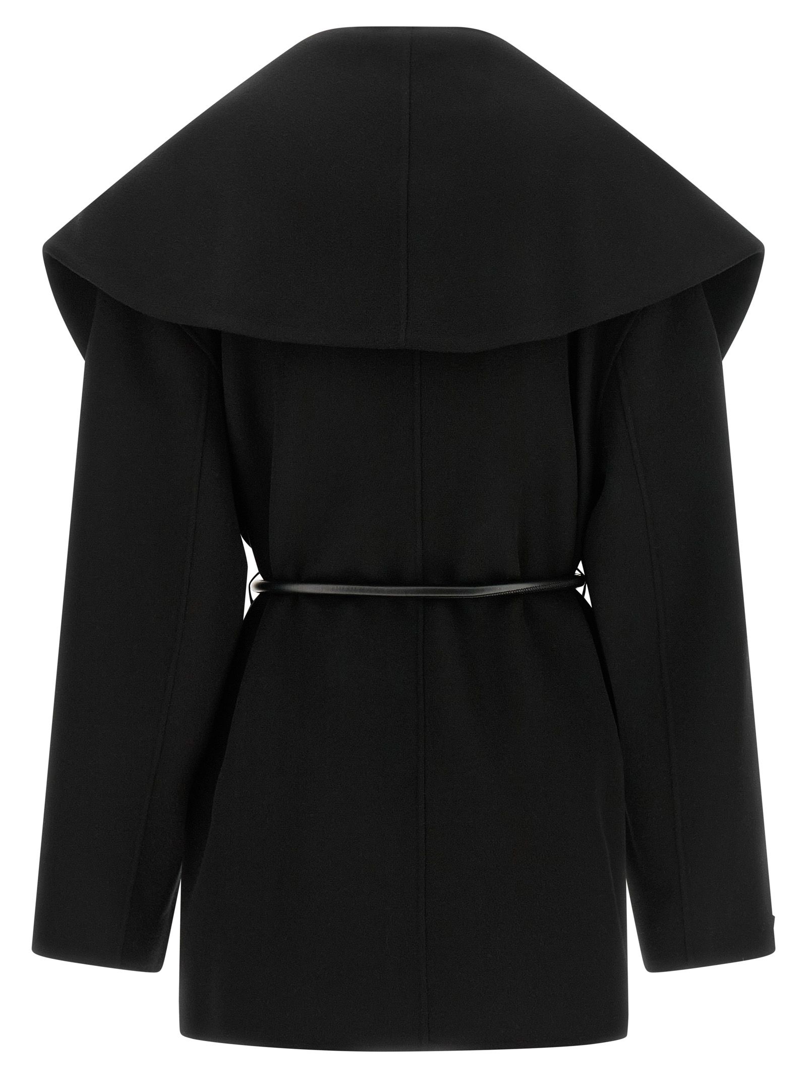 Sportmax Black Wool Women's Coat - Sportmax - Modalova