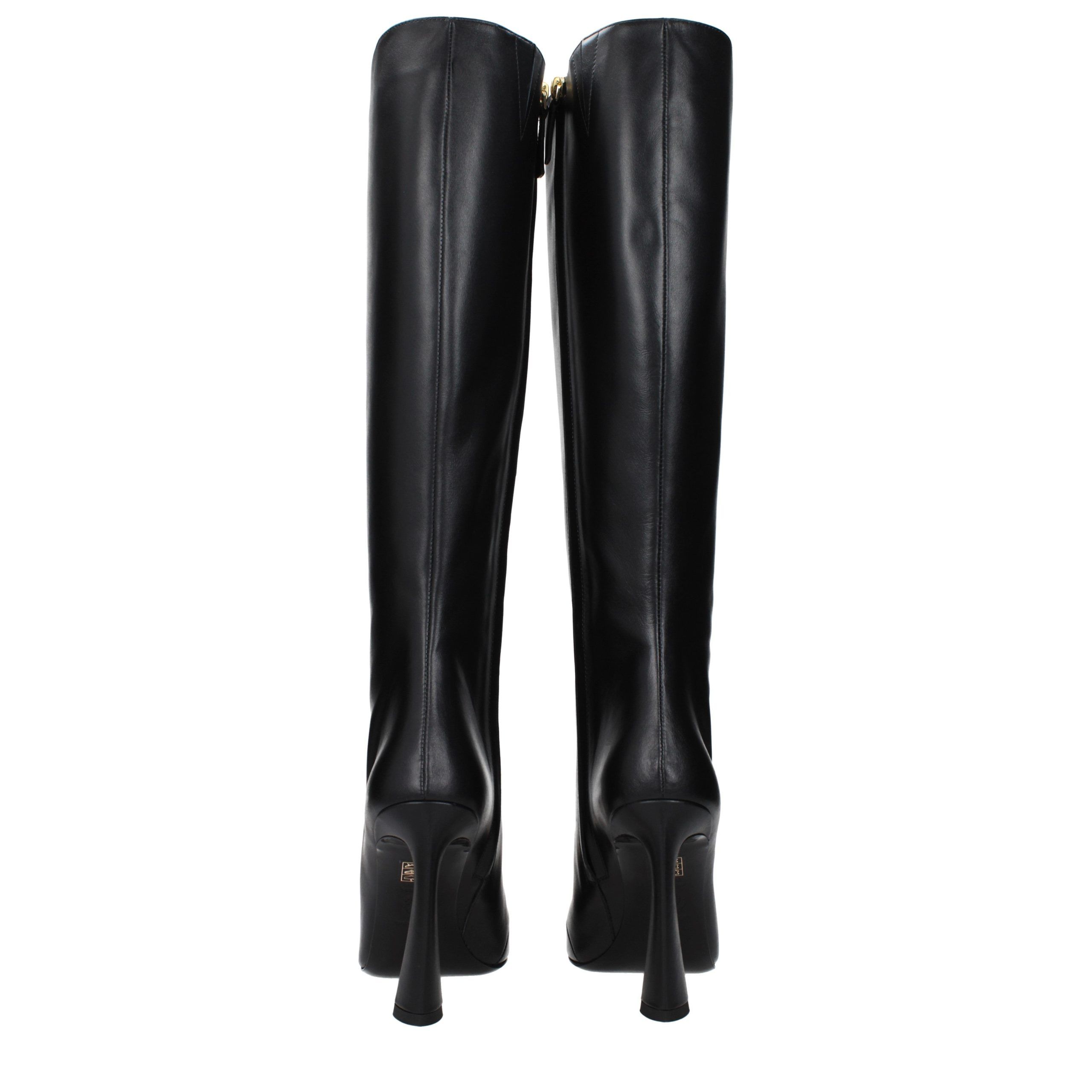 Leather High Heel Women's Boots - Versace - Modalova