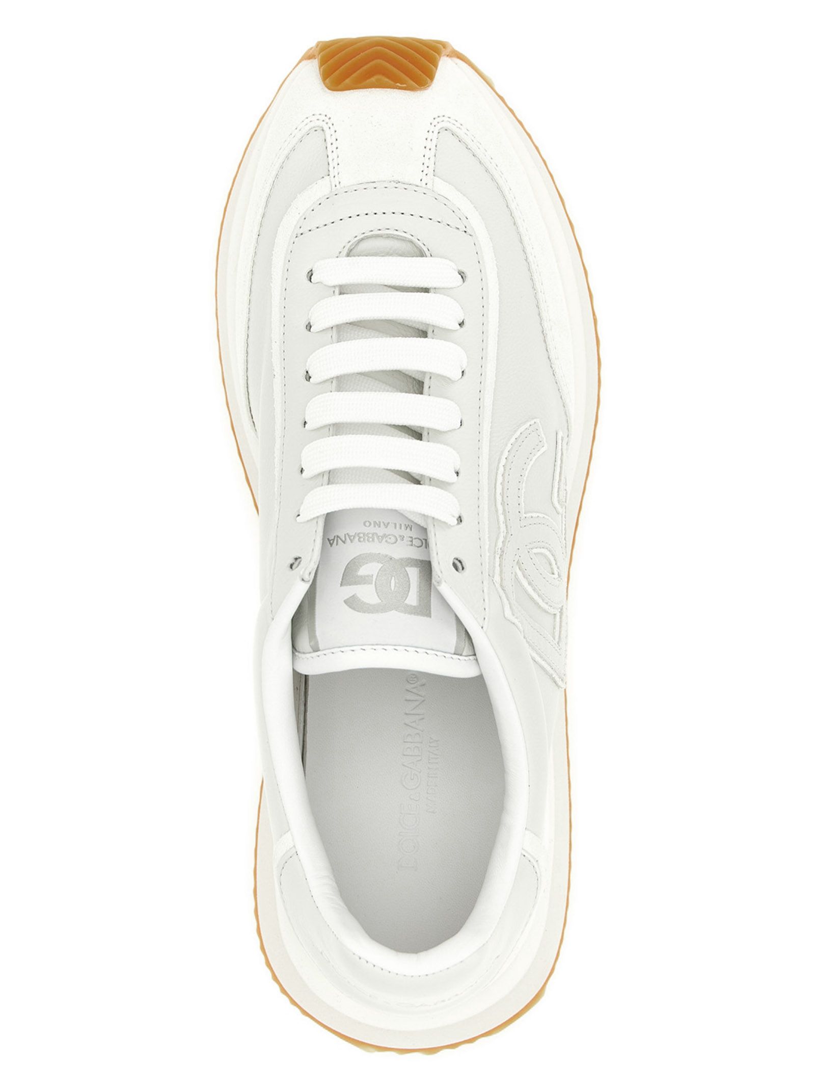 Calfskin Low Top Men's Sneakers - Dolce & Gabbana - Modalova