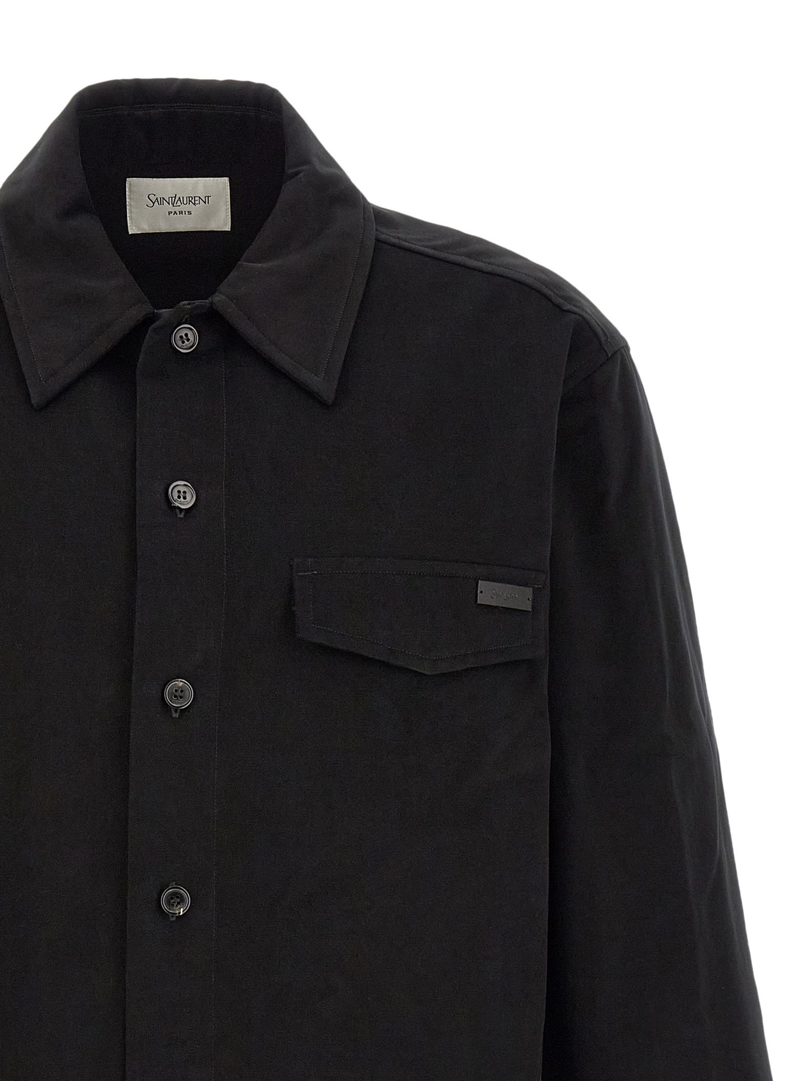 Cotton Men's Blouse - Saint Laurent - Modalova