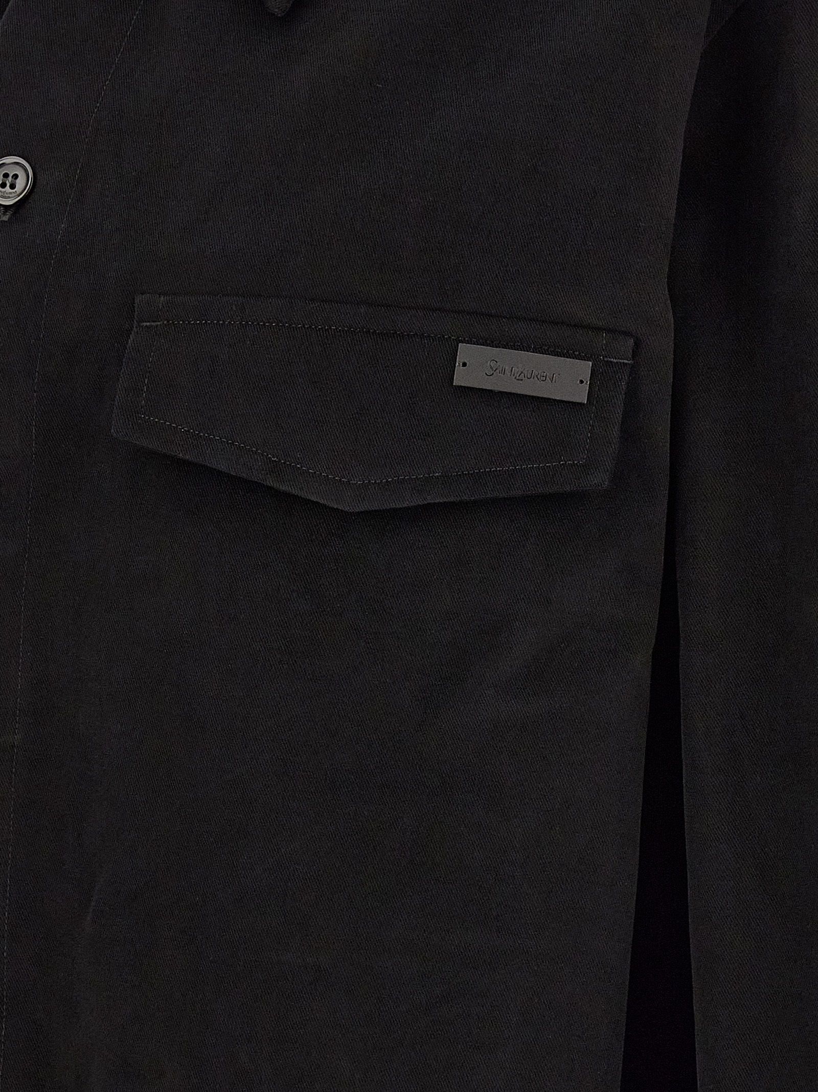 Cotton Men's Blouse - Saint Laurent - Modalova