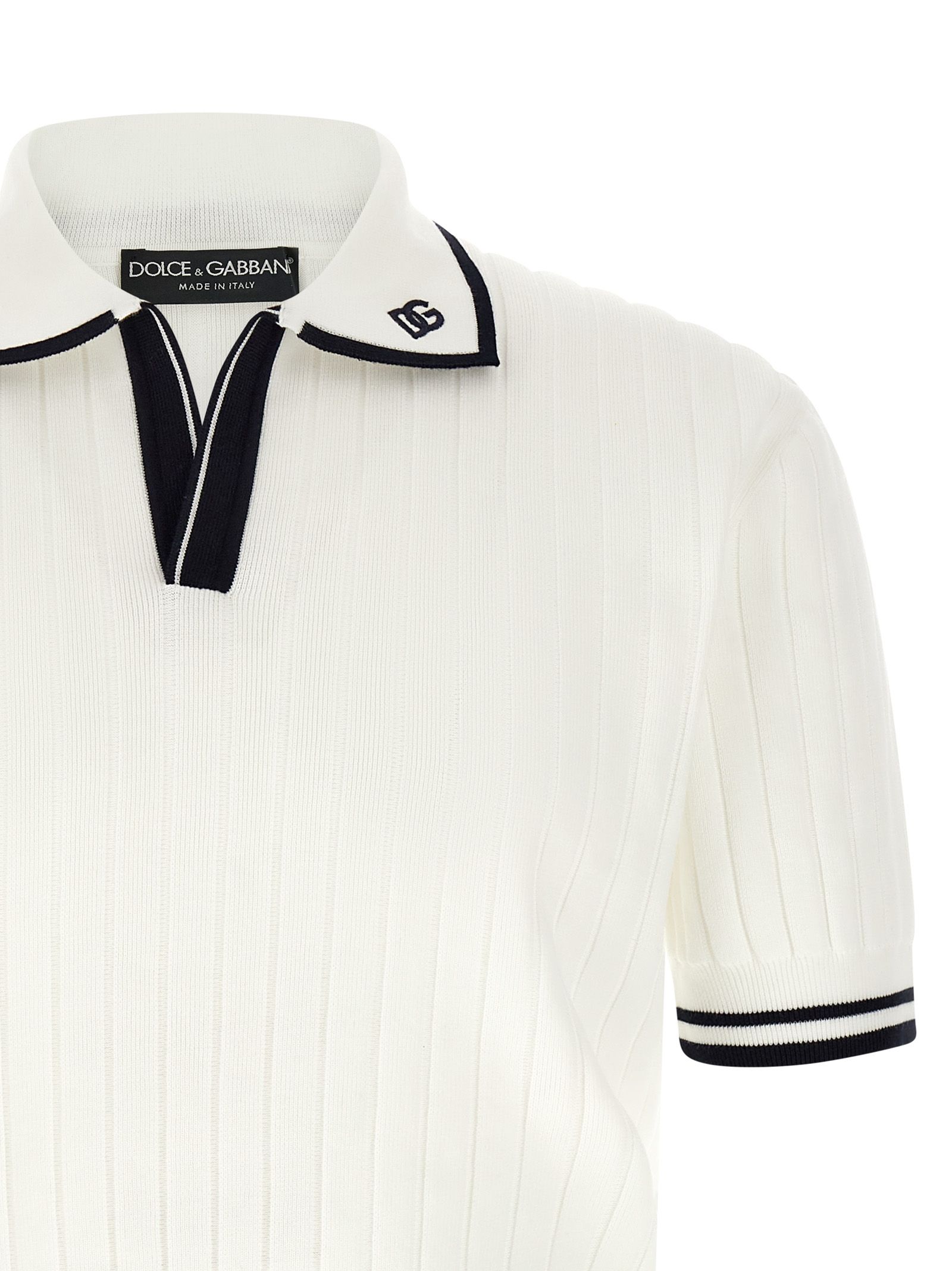 Cotton Polo Men's Shirt - Dolce & Gabbana - Modalova