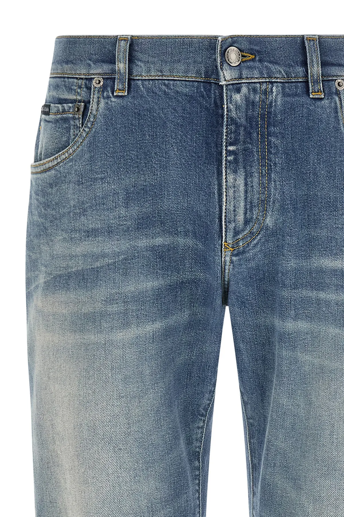 Cotton Straight-Leg Men's Jeans - Dolce & Gabbana - Modalova