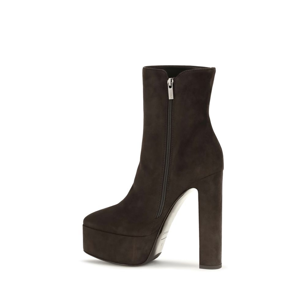 Suede Leather Ankle Women's Boots - LE SILLA - Modalova