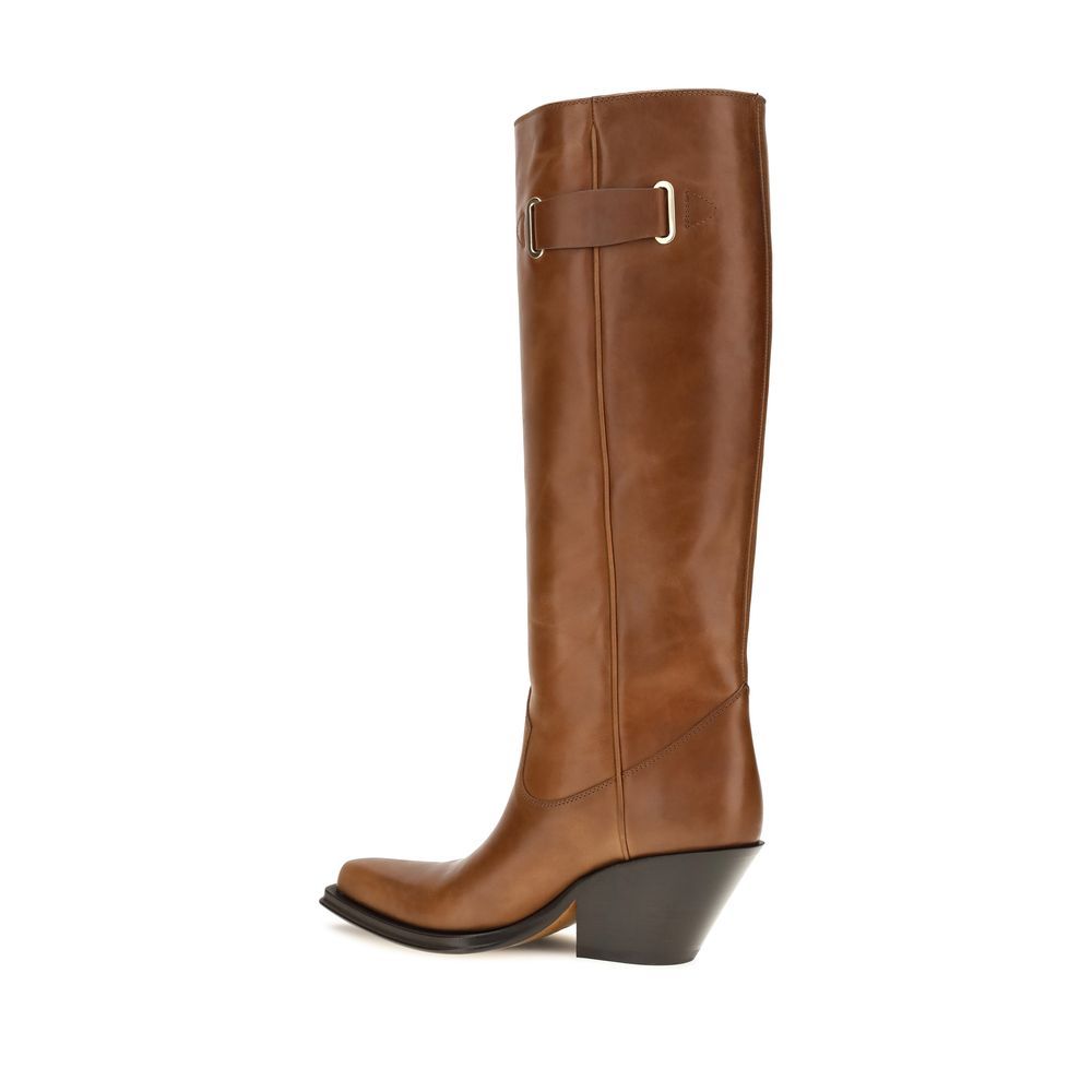 Calf Leather Bos Taurus Over The Women's Knee - Chloé - Modalova