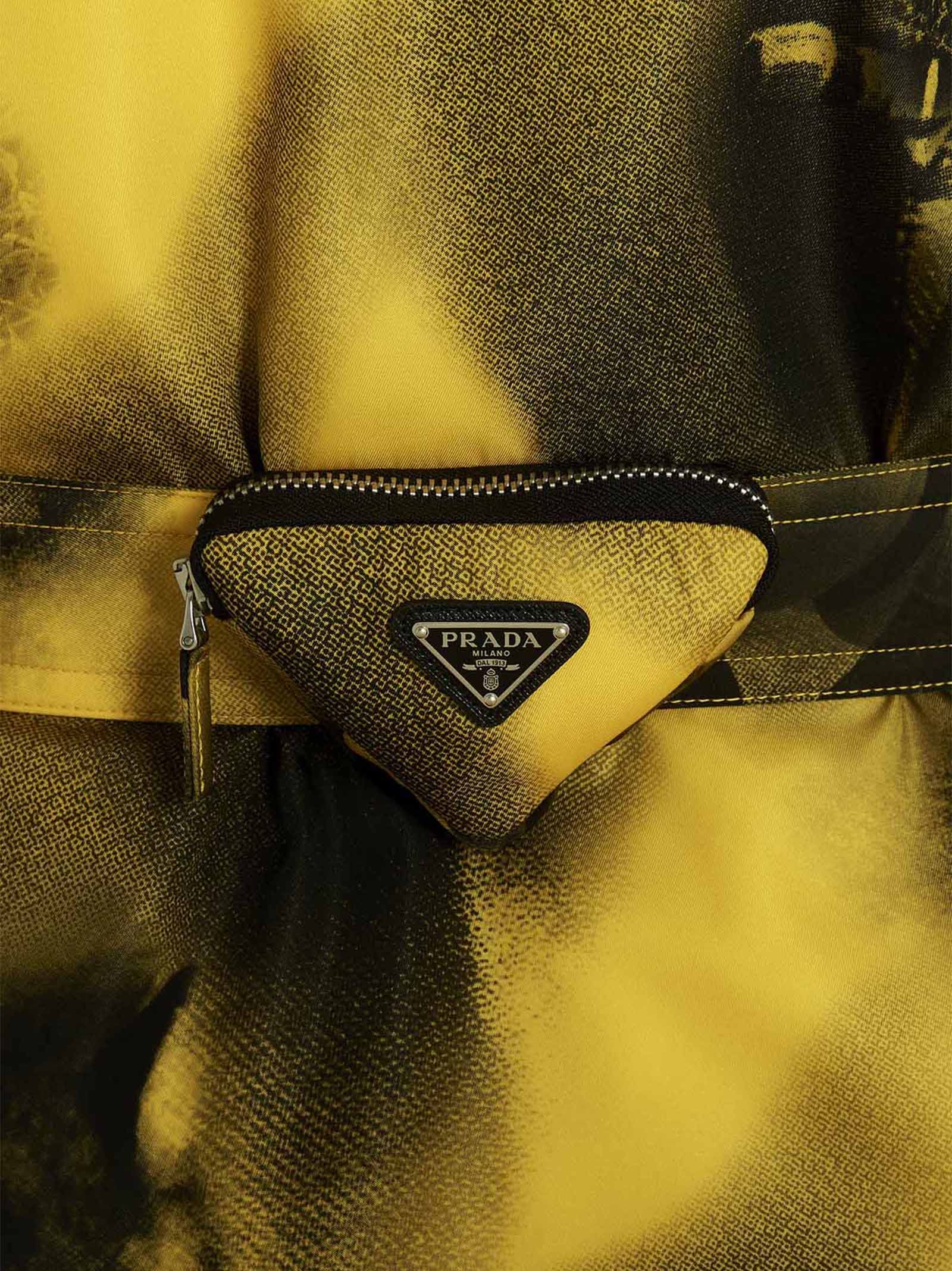 Prada Bicolor Polyamide Men's Parka - Prada - Modalova