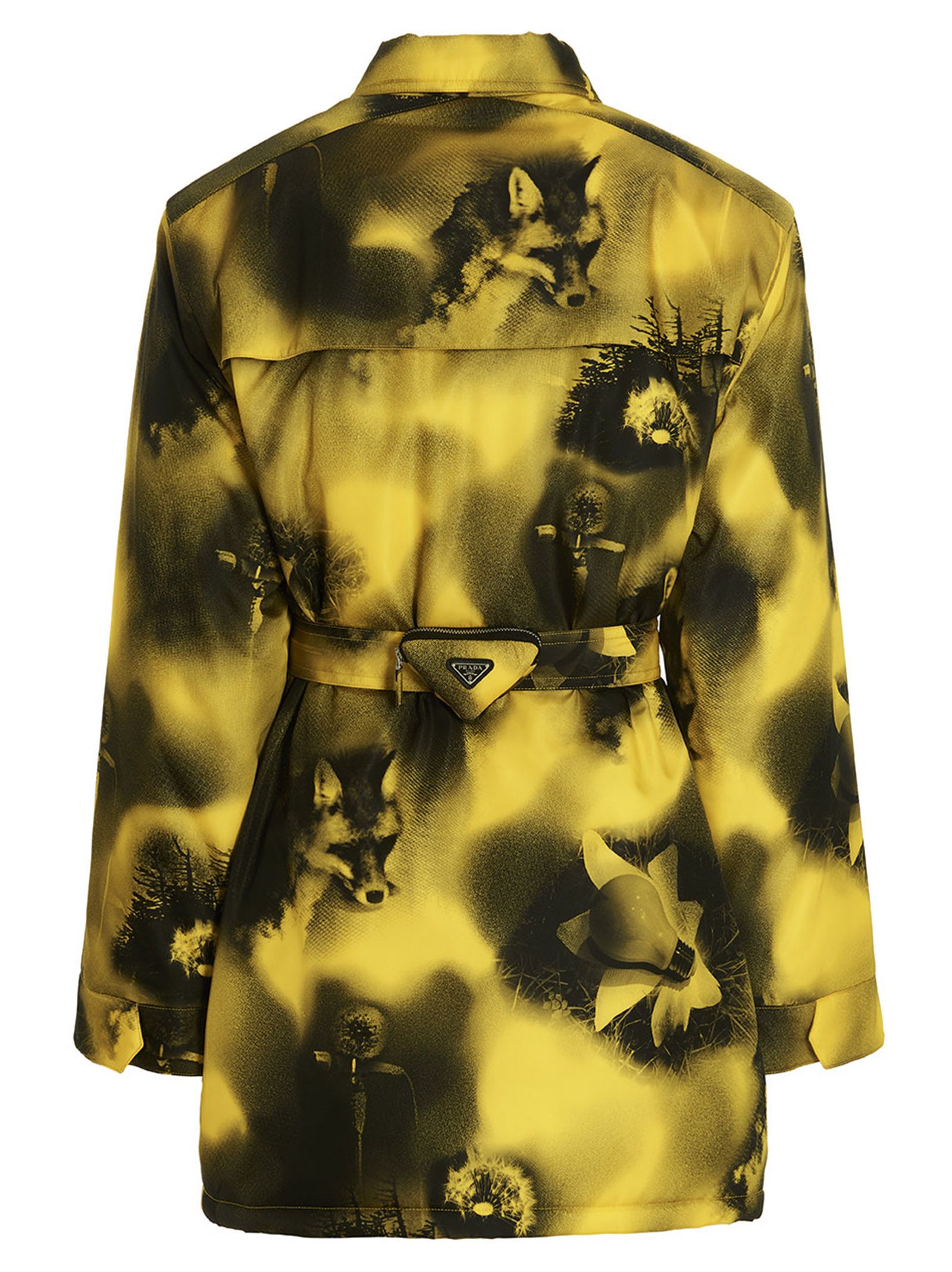 Prada Bicolor Polyamide Men's Parka - Prada - Modalova