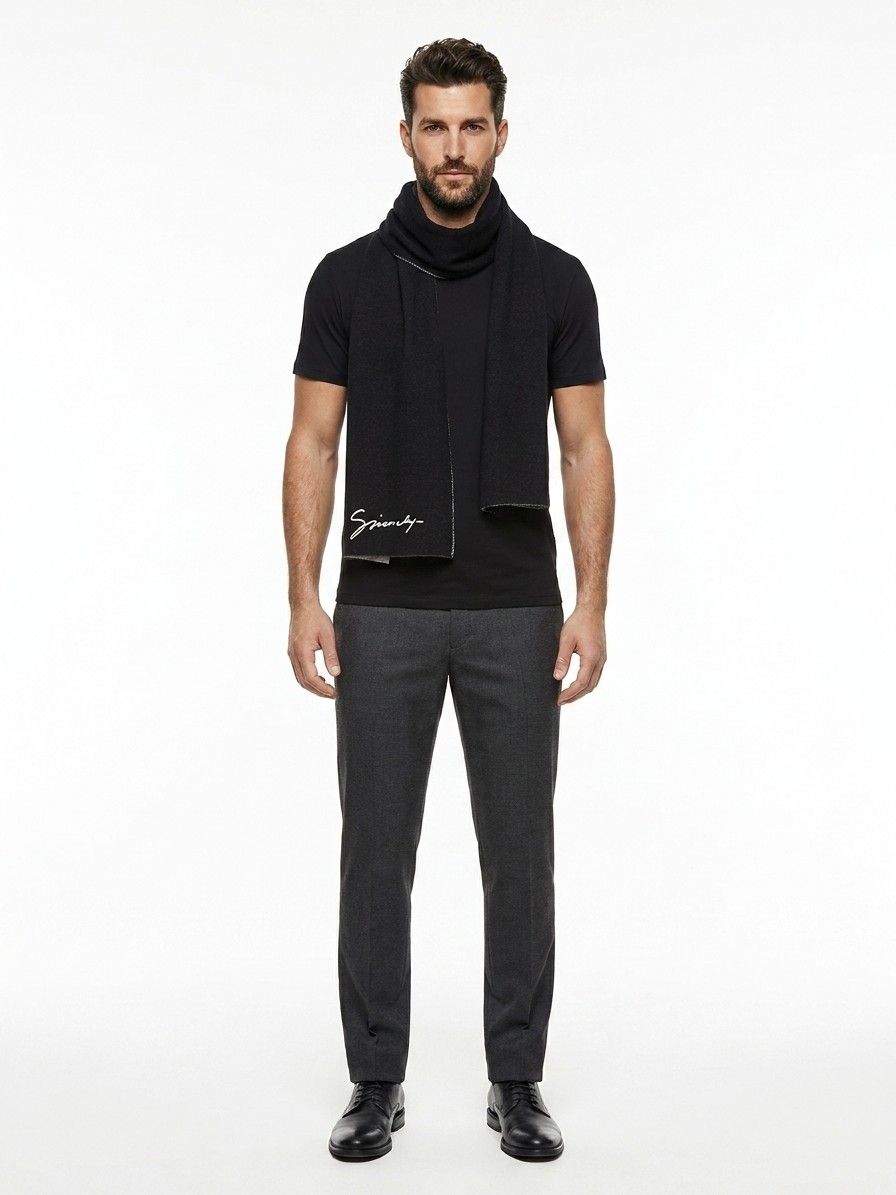 Givenchy Bicolor Wool Men's Scarf - Givenchy - Modalova