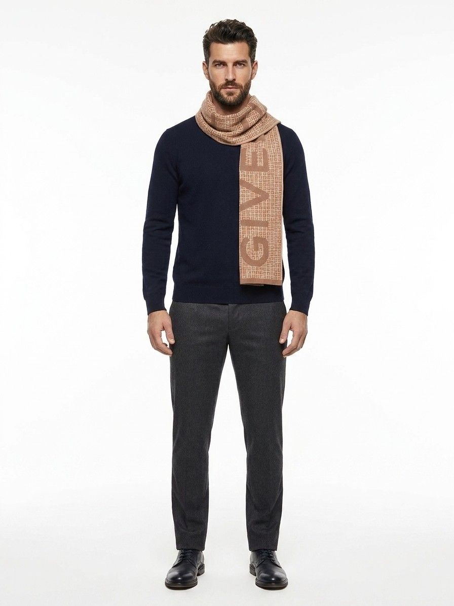Givenchy Bicolor Wool Men's Scarf - Givenchy - Modalova