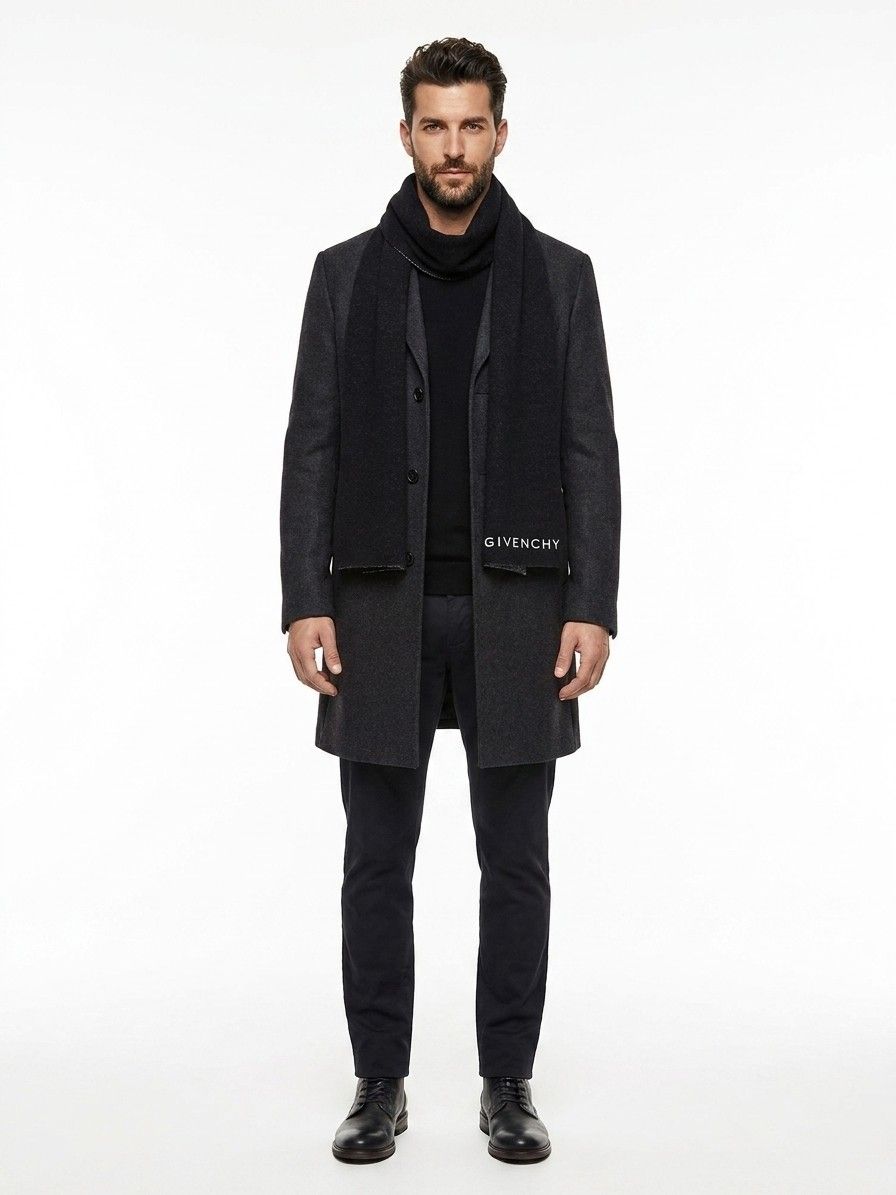 Givenchy Bicolor Wool Men's Scarf - Givenchy - Modalova