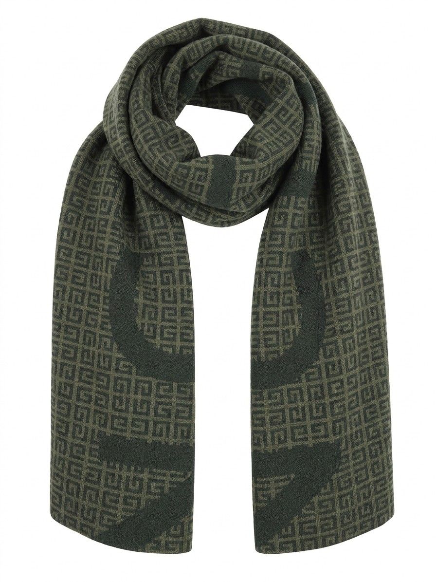 Givenchy Green Wool Men's Scarf - Givenchy - Modalova