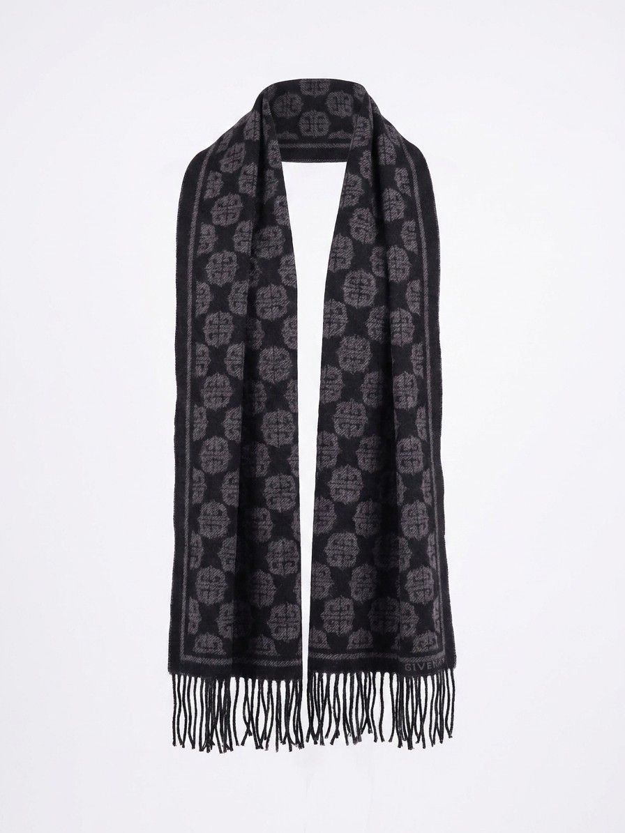 Givenchy Black Wool Women's Scarf - Givenchy - Modalova