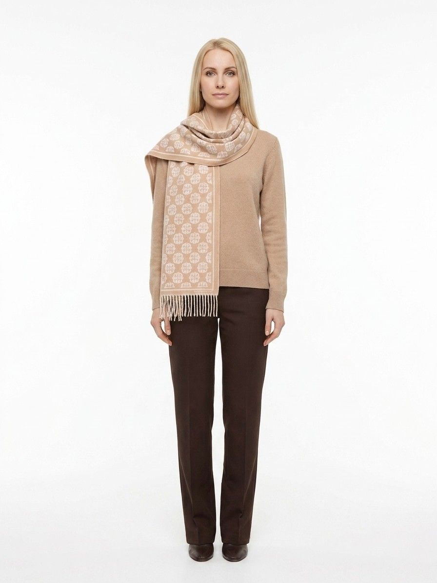 Givenchy Beige Wool Women's Scarf - Givenchy - Modalova