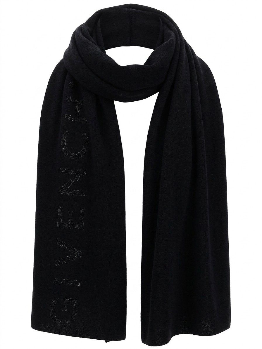 Givenchy Black Wool Women's Scarf - Givenchy - Modalova