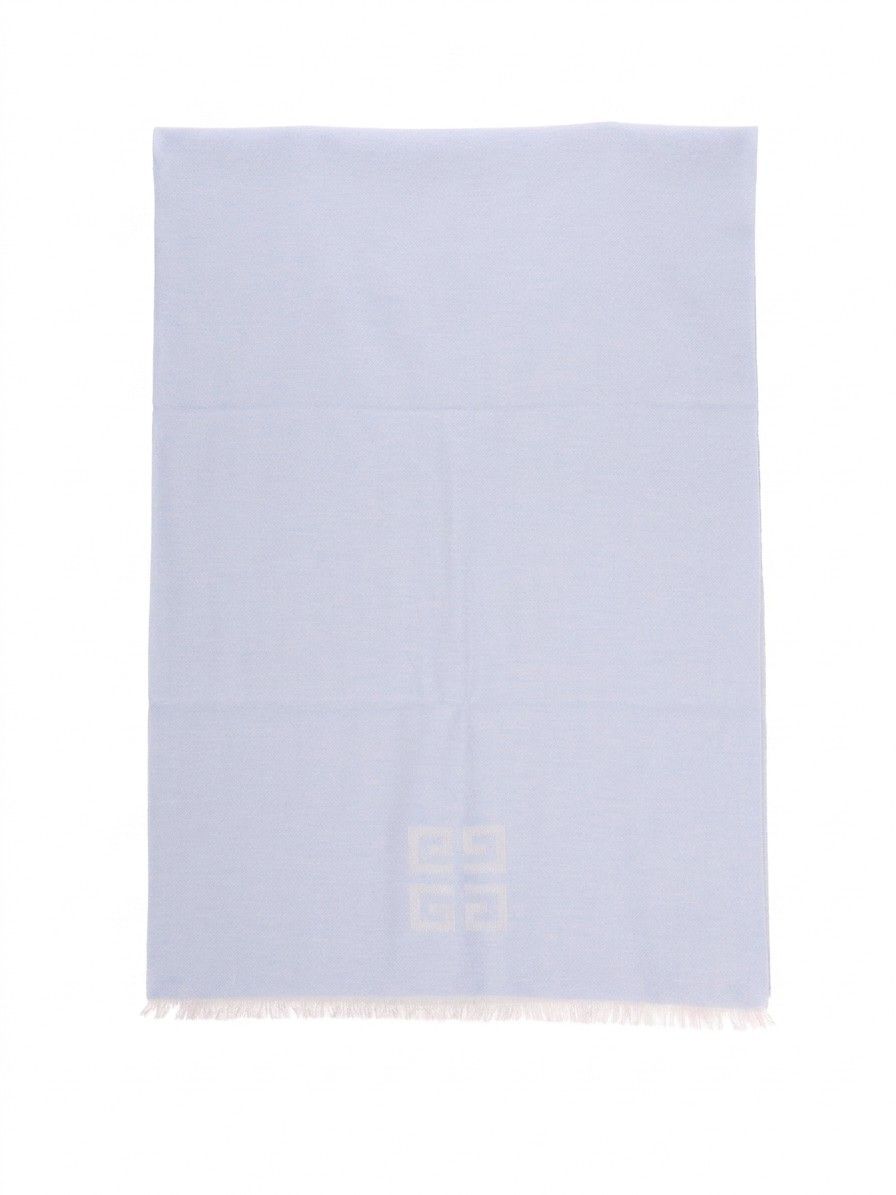 Givenchy Blue Wool Women's Scarf - Givenchy - Modalova