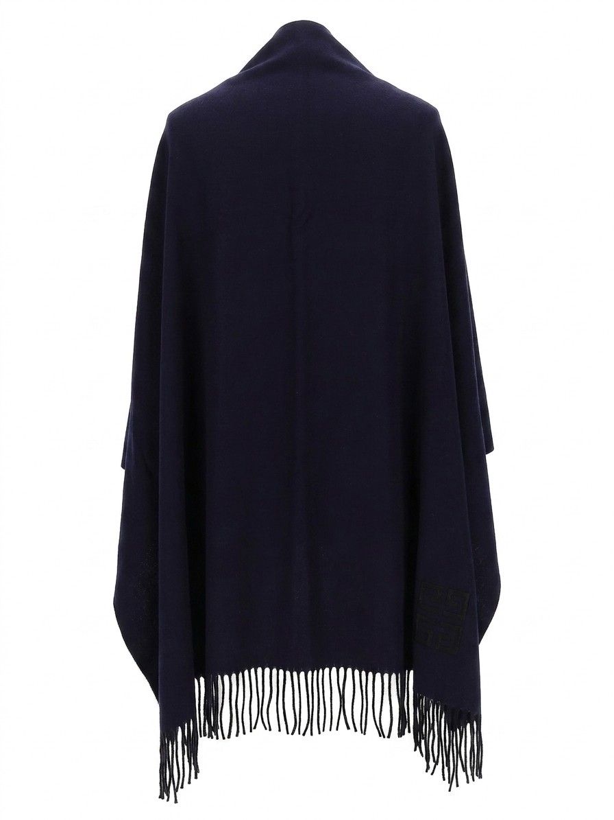 Givenchy Blue Wool Women's Scarf - Givenchy - Modalova