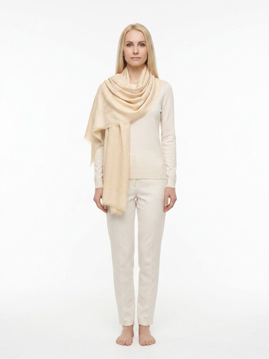 Givenchy Beige Silk Women's Scarf - Givenchy - Modalova