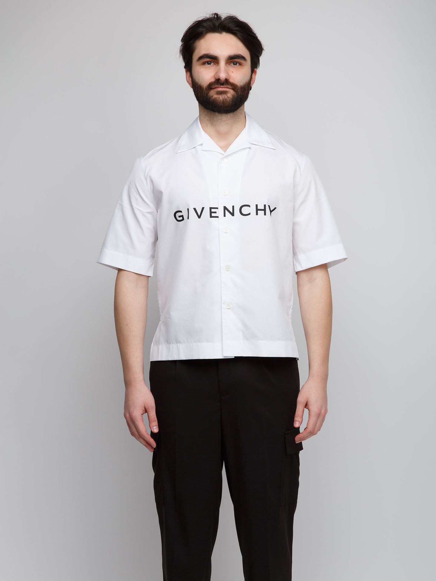 Cotton Shortsleeve Men's Shirt - Givenchy - Modalova