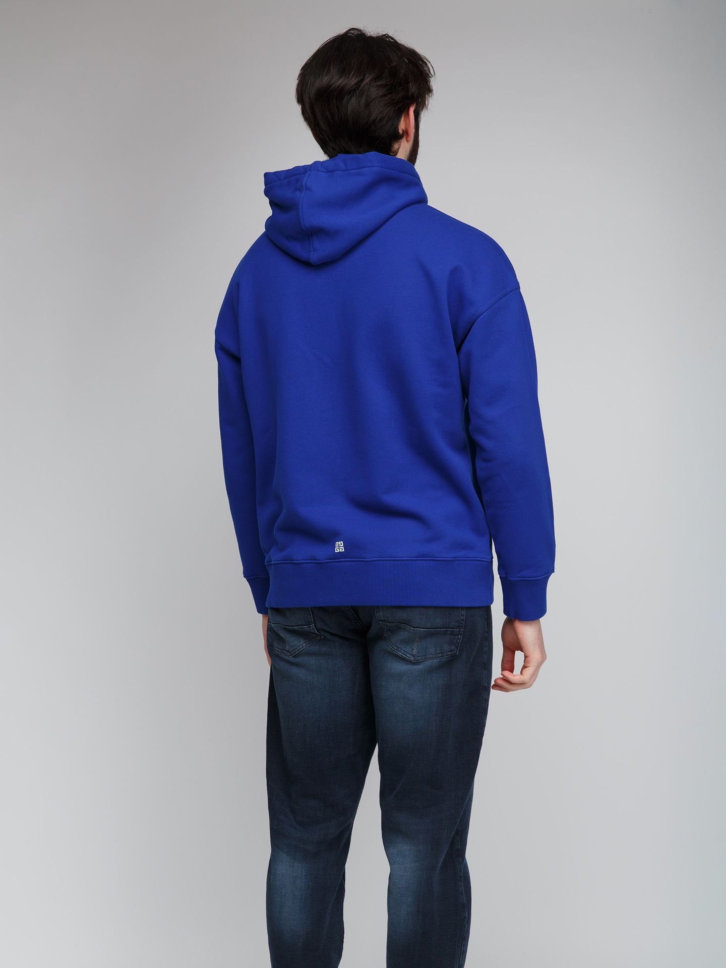 Givenchy Blue Cotton Men's Hoodie - Givenchy - Modalova