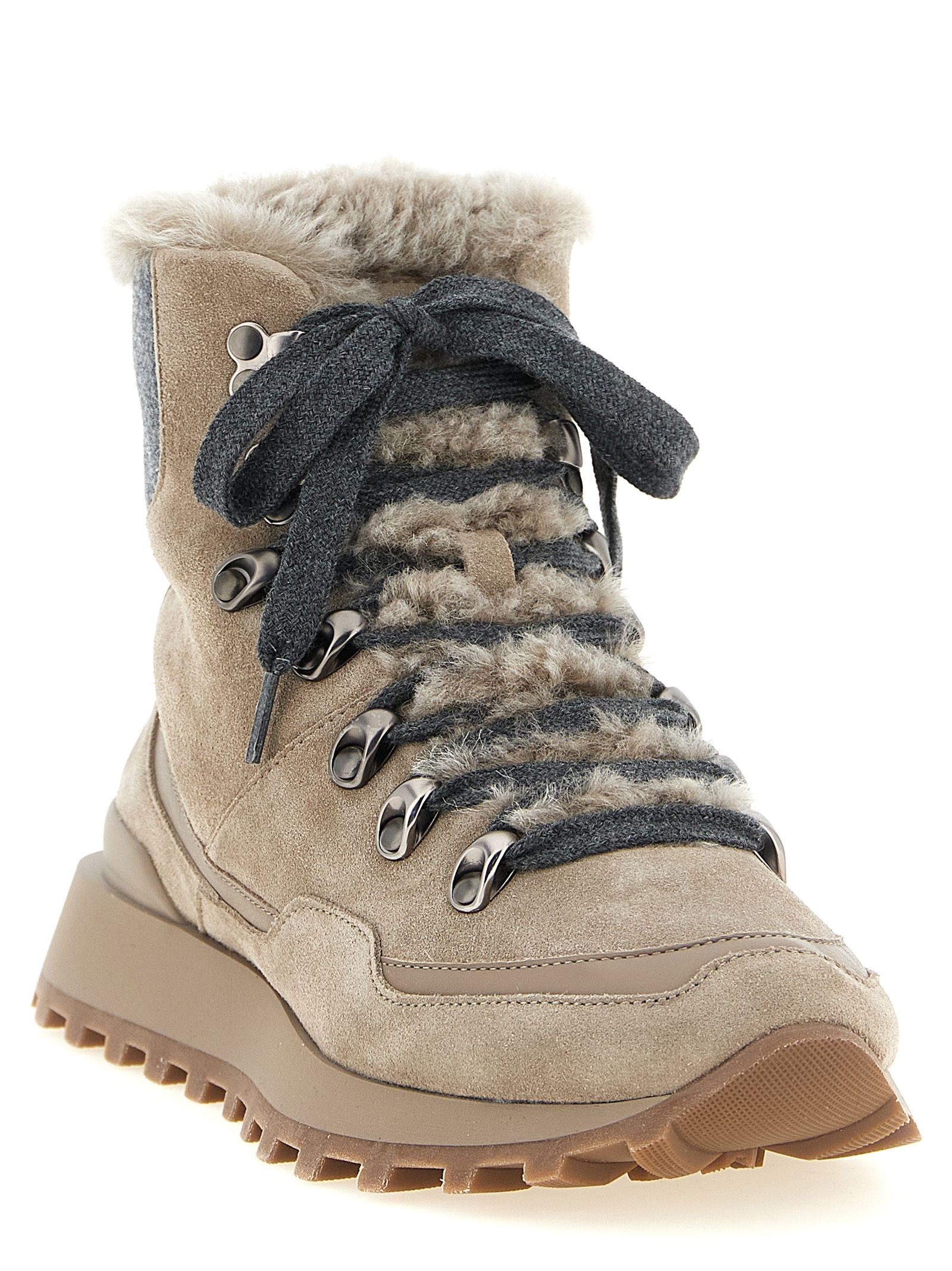 Calfskin Ankle Women's Boots - Brunello Cucinelli - Modalova