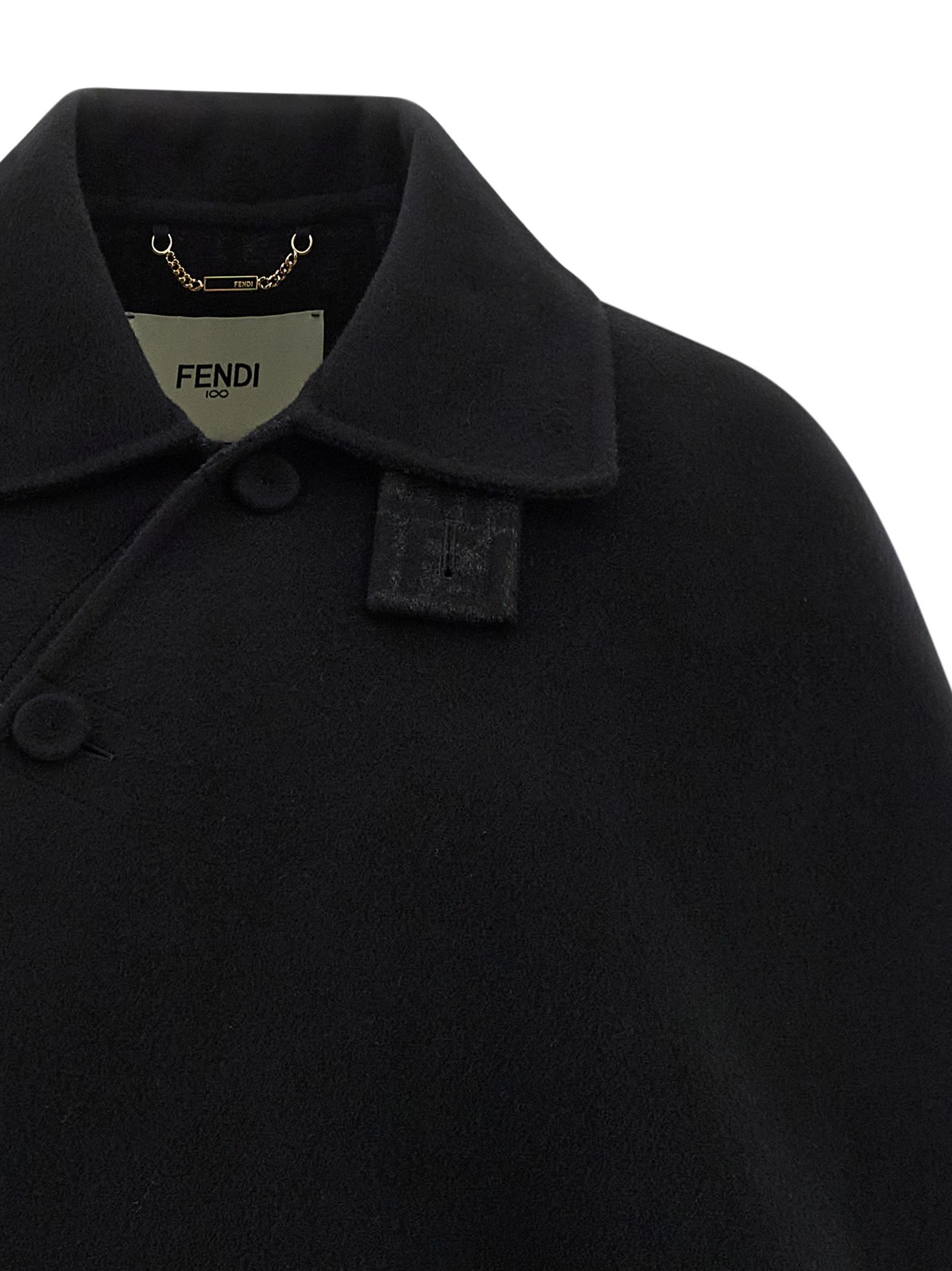 Virgin Wool Women's Coat - Fendi - Modalova