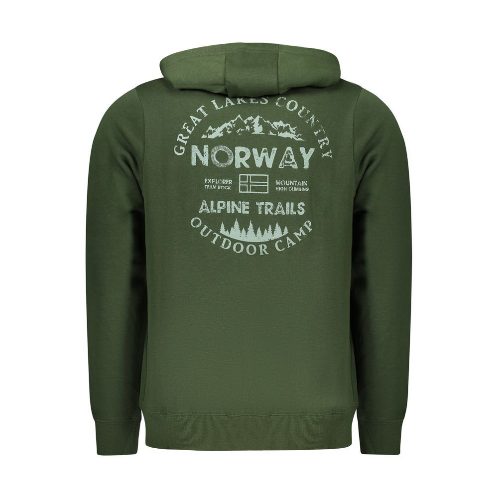 Verde Cotton Men Men's Sweatshirt - Norway 1963 - Modalova