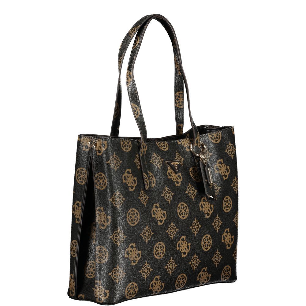 Polyurethane Women's Bag with Dual Handles and Spacious Women's Compartments - Guess Jeans - Modalova