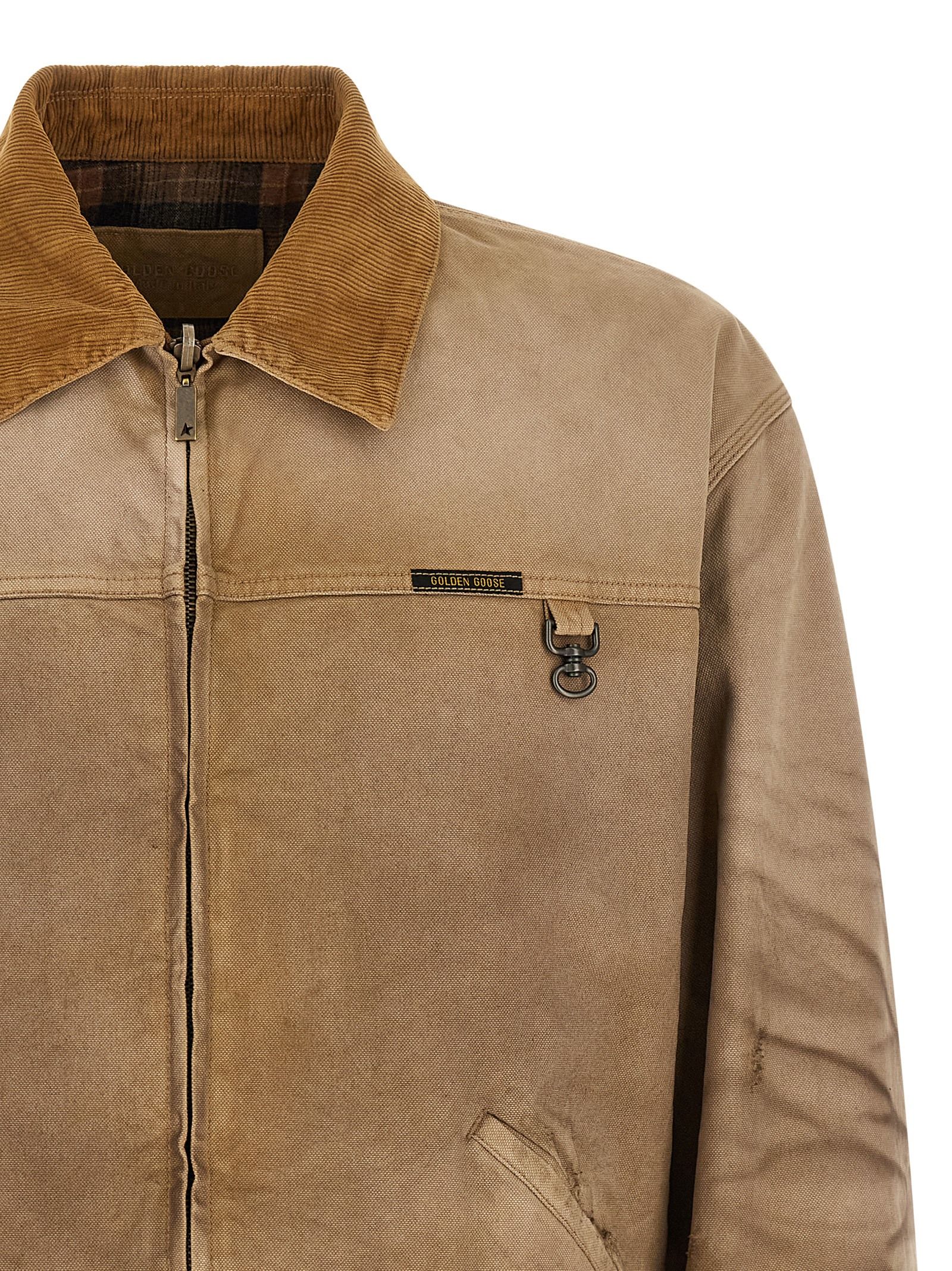 Cotton Shell Men's Jacket - Golden Goose - Modalova