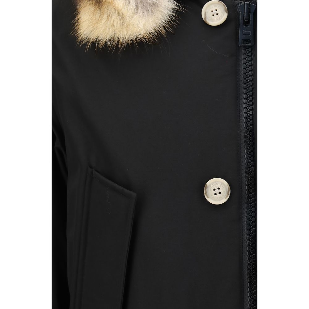 Woolrich Black Polyamide Men's Coat - Woolrich - Modalova
