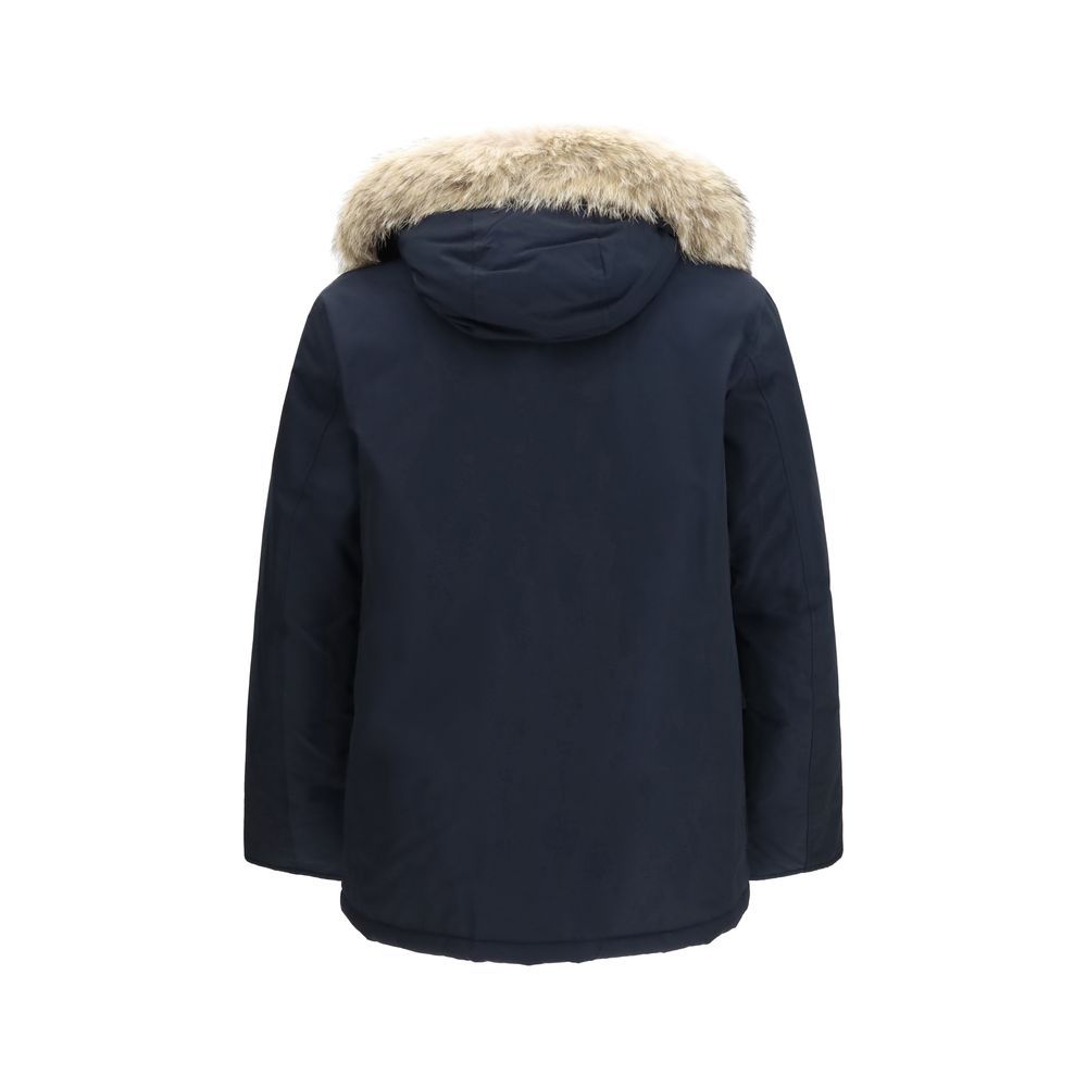 Woolrich Blue Cotton Men's Parka - Woolrich - Modalova