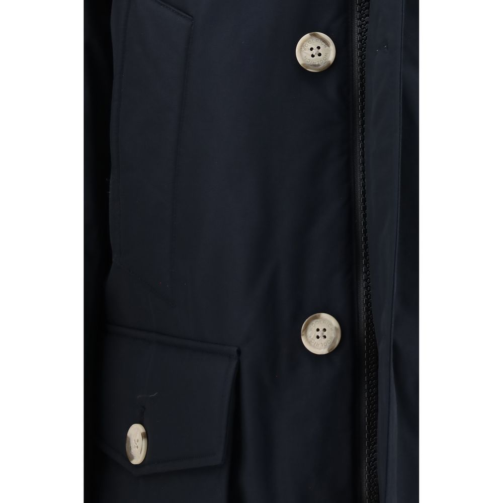 Woolrich Blue Cotton Men's Parka - Woolrich - Modalova